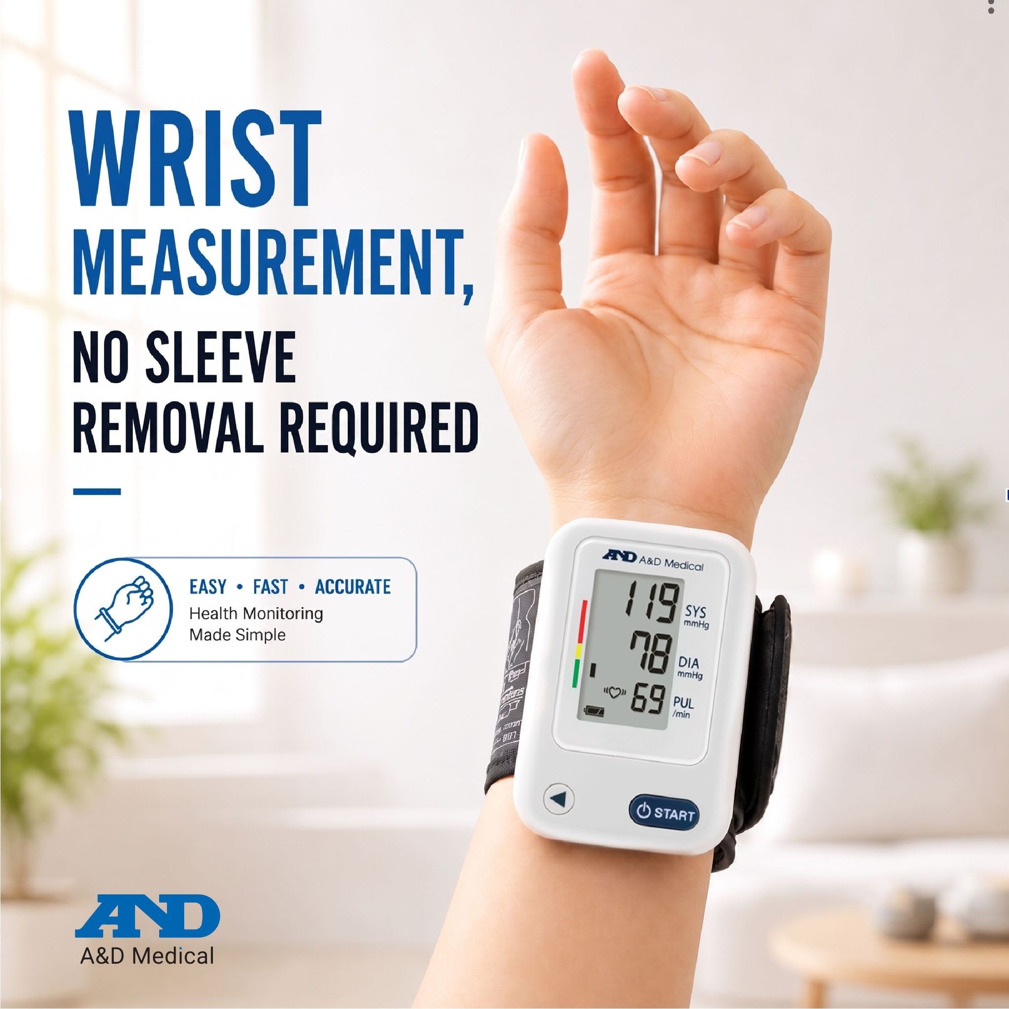 AND Medical UB 525 Wrist Blood Pressure Monitor image