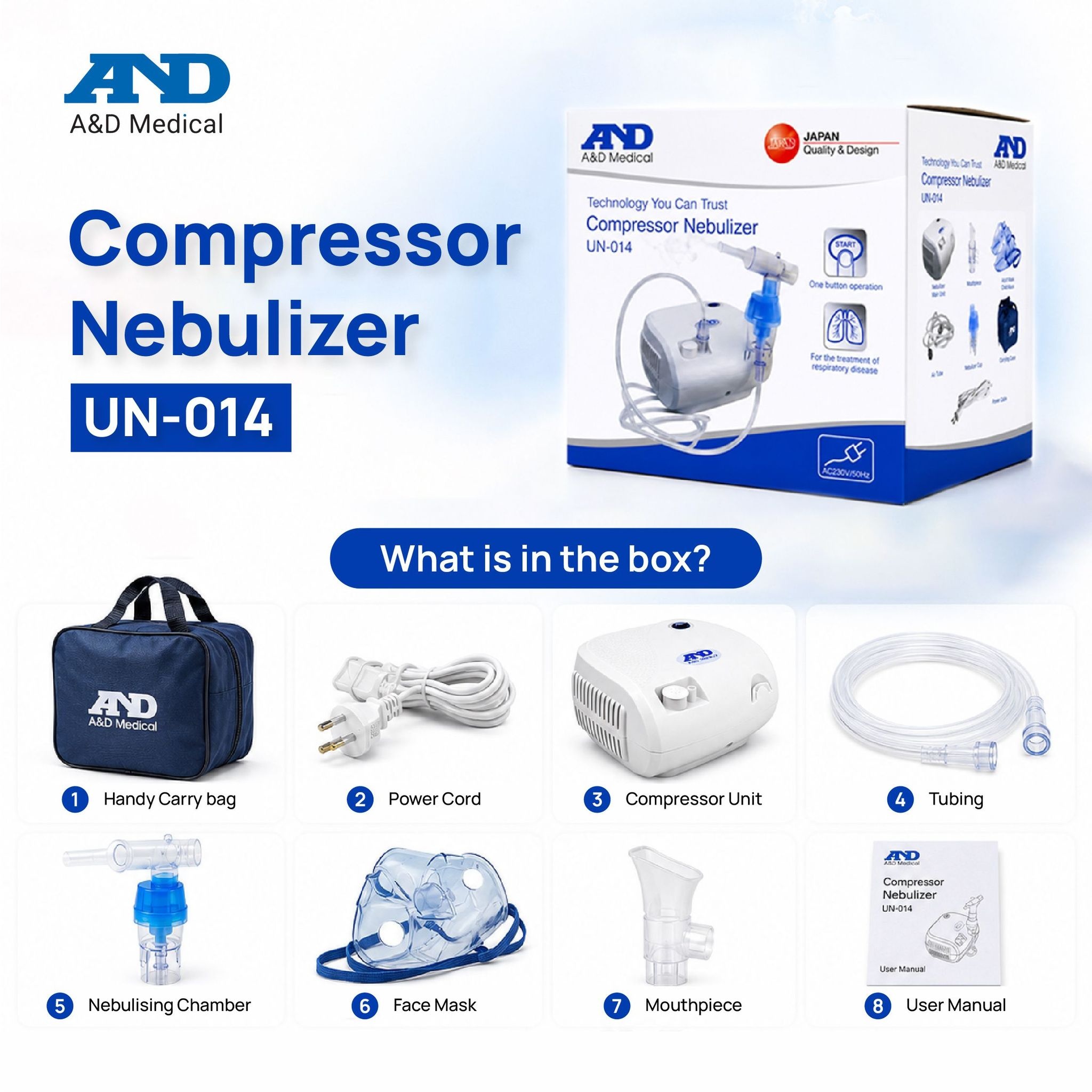 AND Medical UN 014 Compressor Nebulizer image