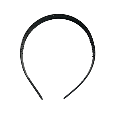 EVA & EVE - #0219 BLACK GLOSSY HAIRBAND 1.5CM