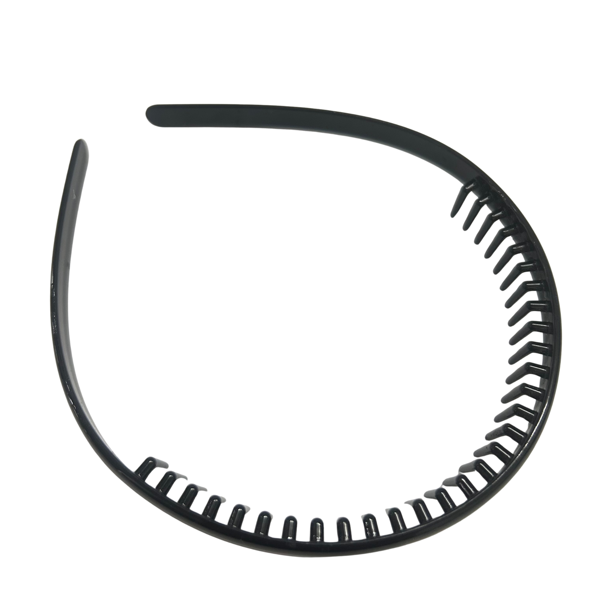 #0272 GLOSSY BLACK HAIRBAND NON-SLIP