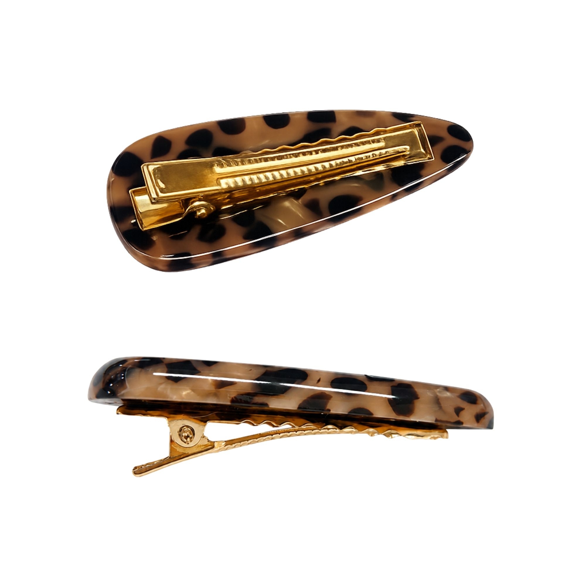 #0349 LUXE LEOPARD HAIR BARRETTE 5CM