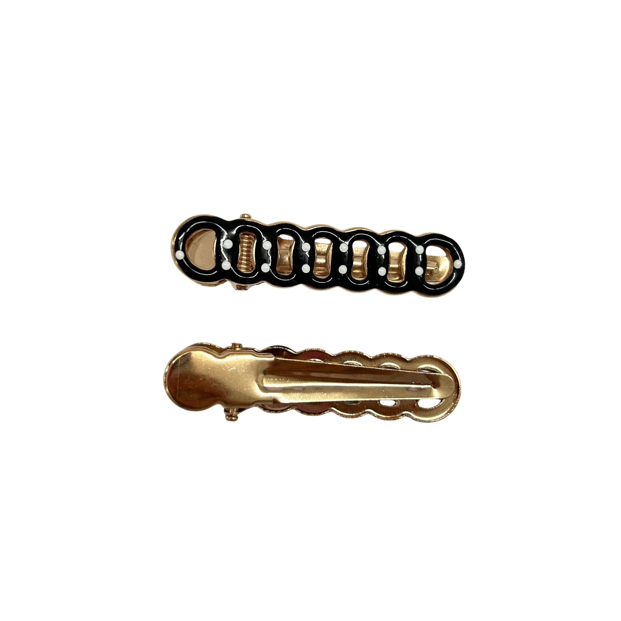 AHC-0358 CHAIN POLKADOT DUCK CLIP 2PCS