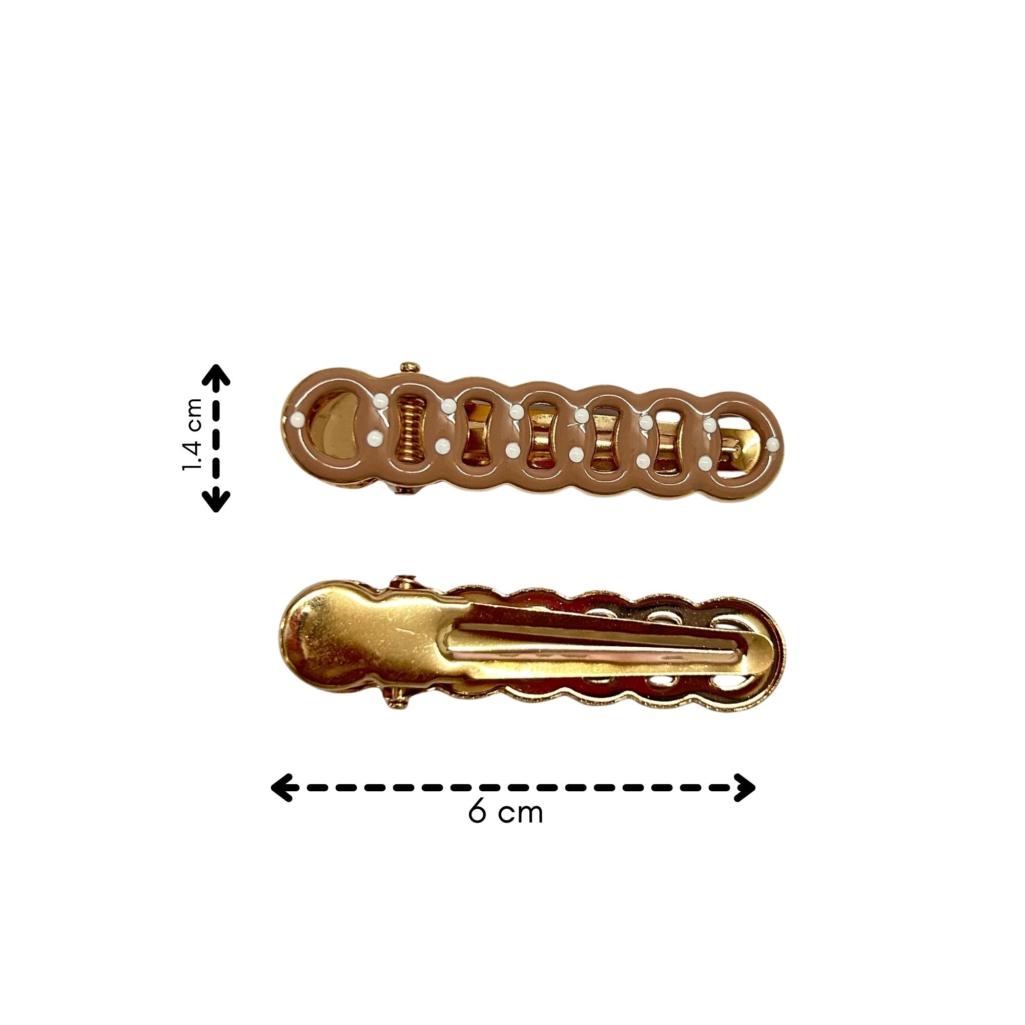 AHC-0358 CHAIN POLKADOT DUCK CLIP 2PCS image