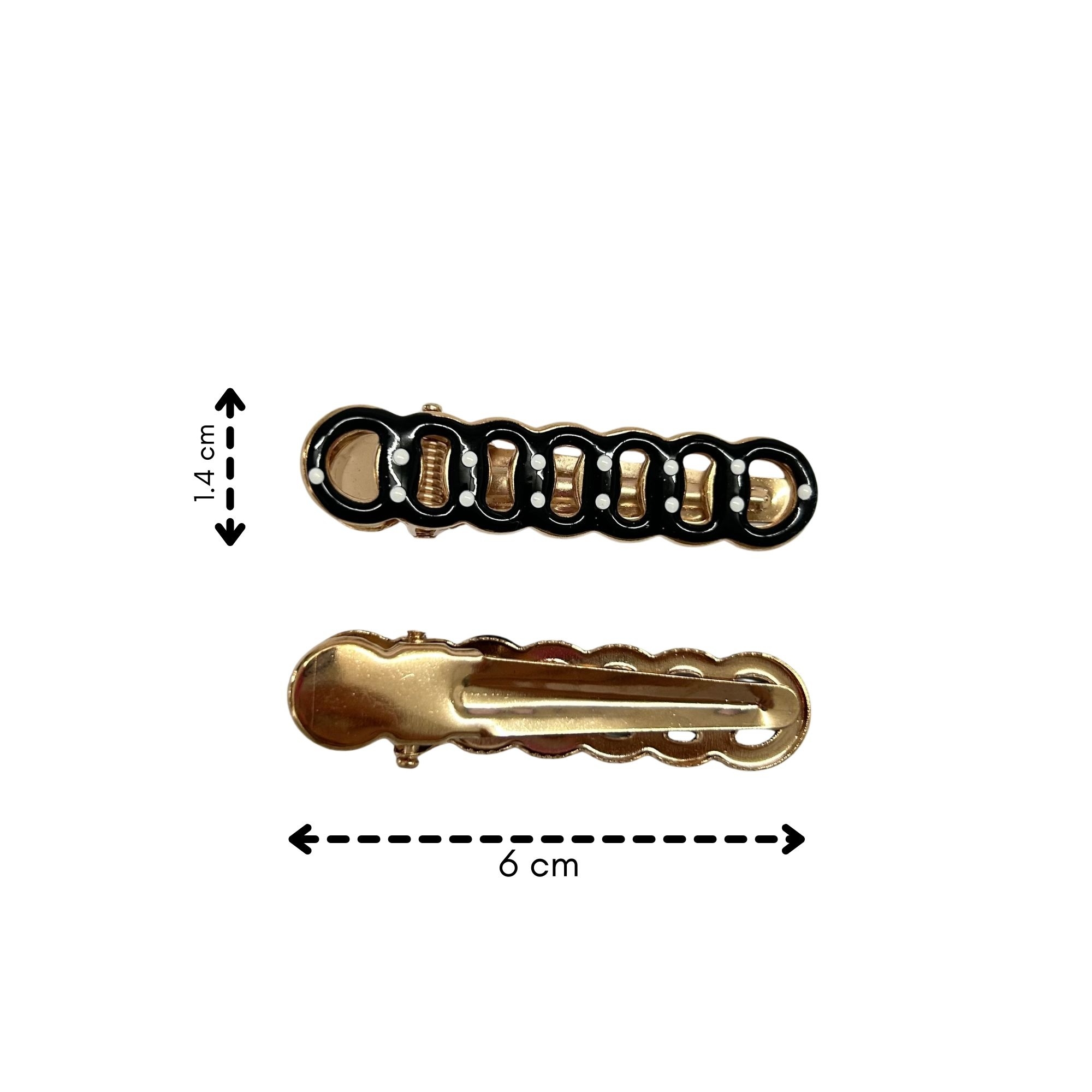 AHC-0358 CHAIN POLKADOT DUCK CLIP 2PCS