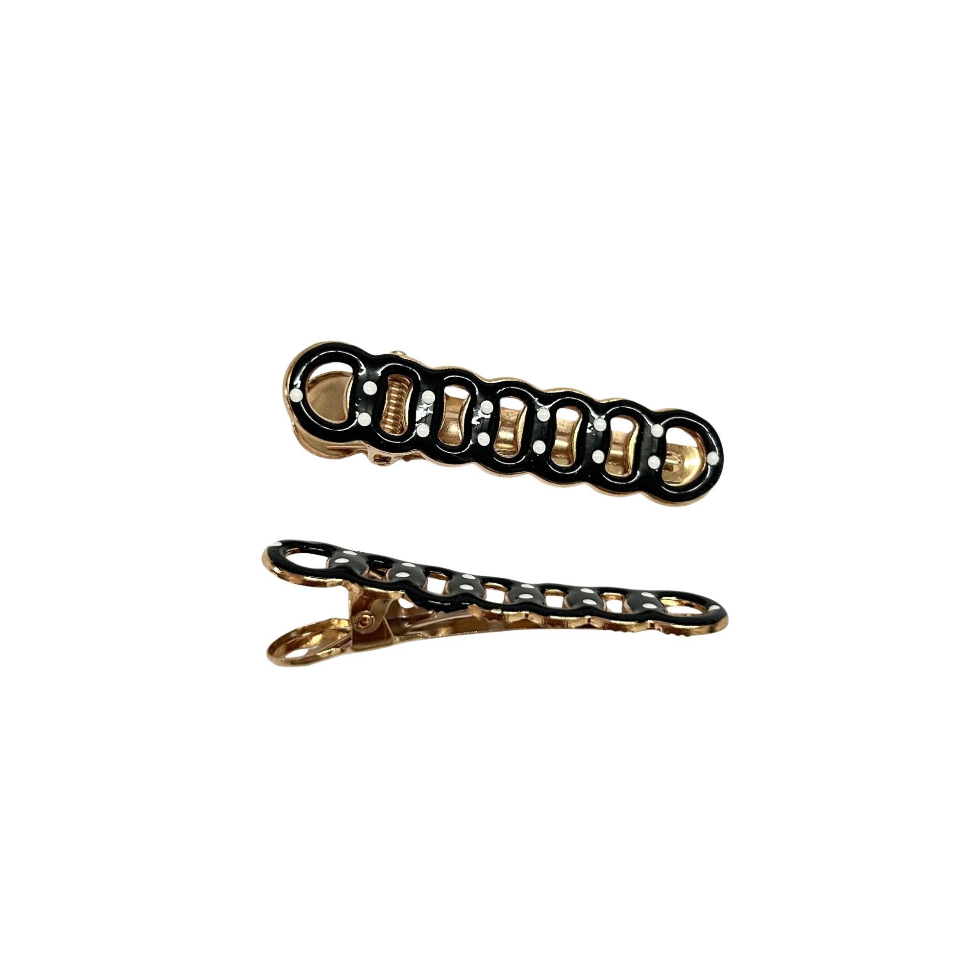 AHC-0358 CHAIN POLKADOT DUCK CLIP 2PCS