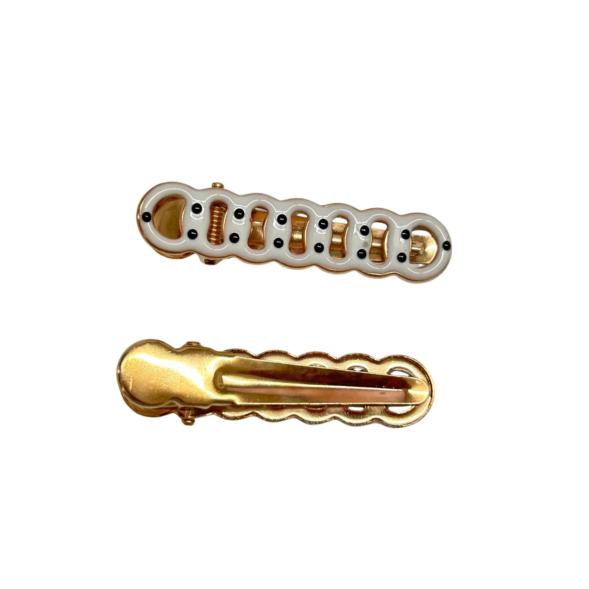 AHC-0358 CHAIN POLKADOT DUCK CLIP 2PCS image