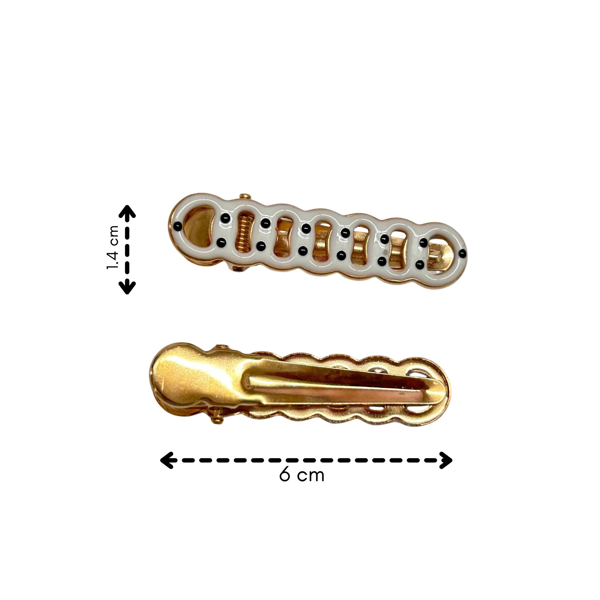 AHC-0358 CHAIN POLKADOT DUCK CLIP 2PCS image