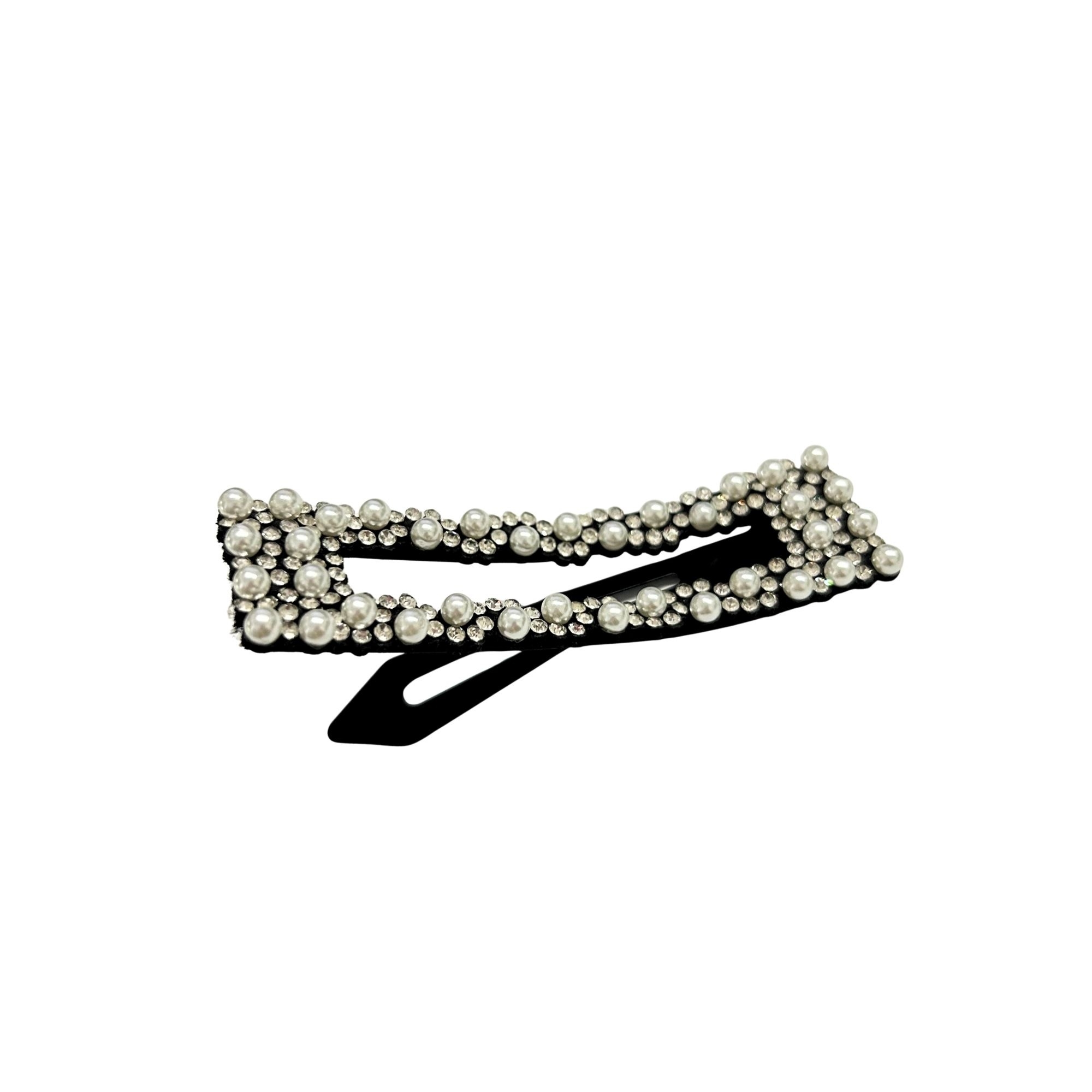 #0368 ELEGANT PEARL RHINESTONE HAIR CLIP