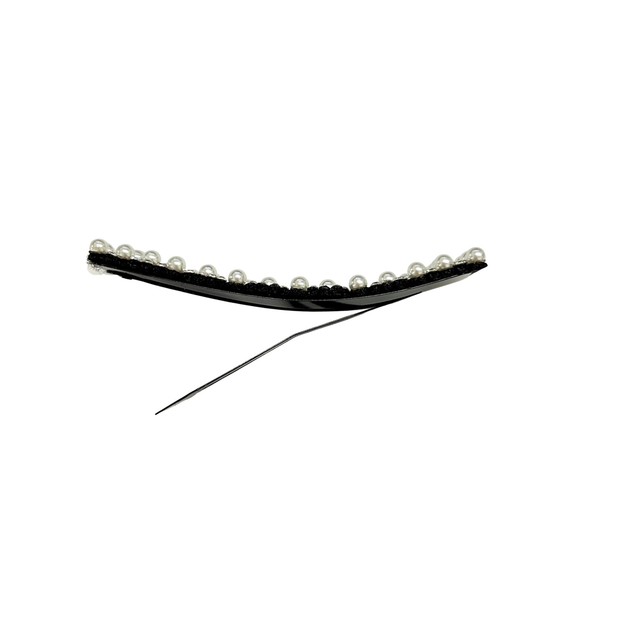#0368 ELEGANT PEARL RHINESTONE HAIR CLIP