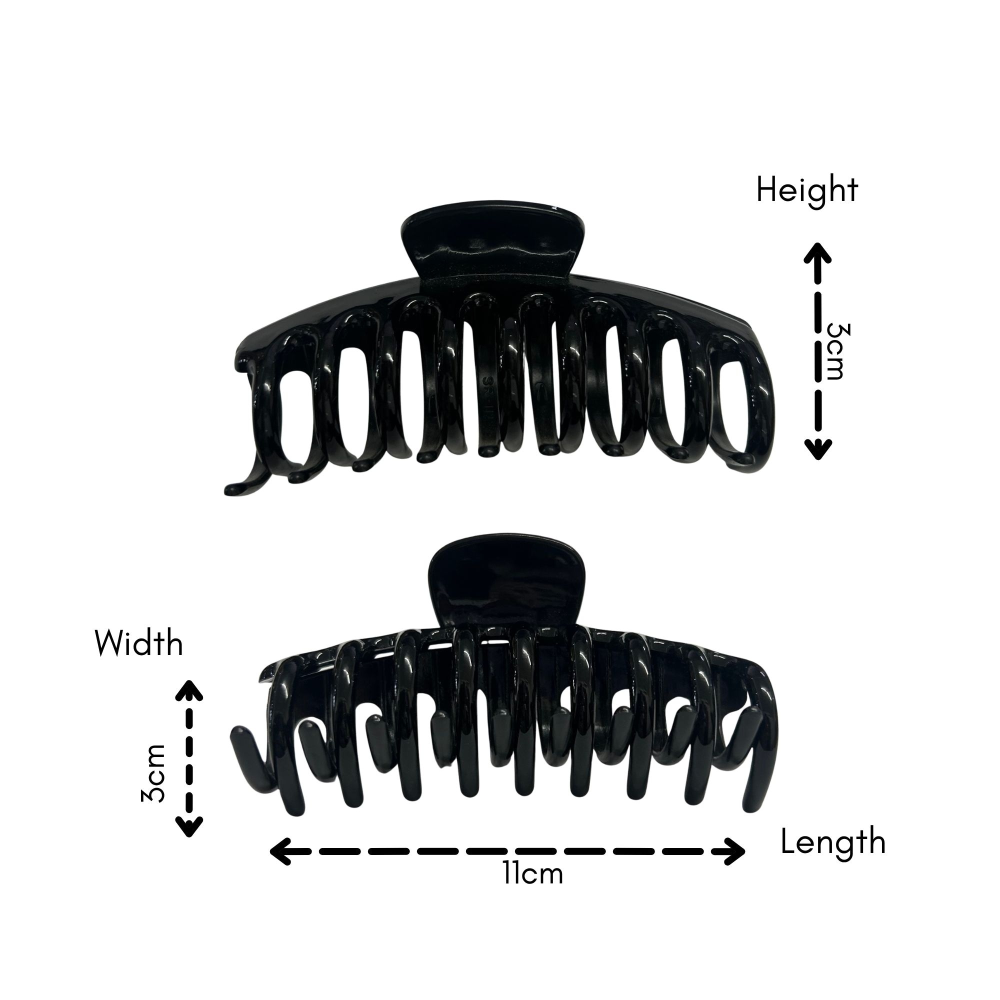 0306 PLAIN HAIR CLAW 11cm