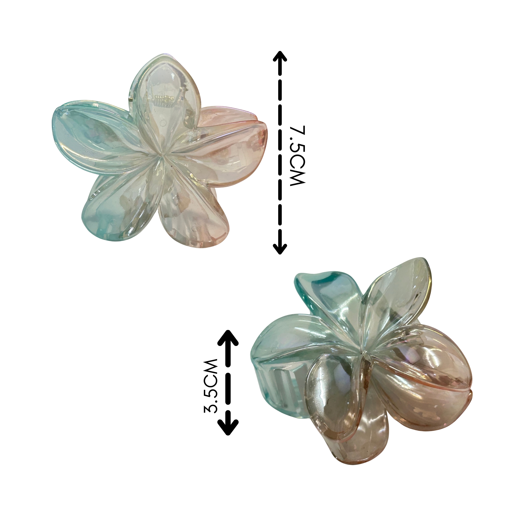 AJC-0321 HAIR CLAW FLOWER 7.5CM