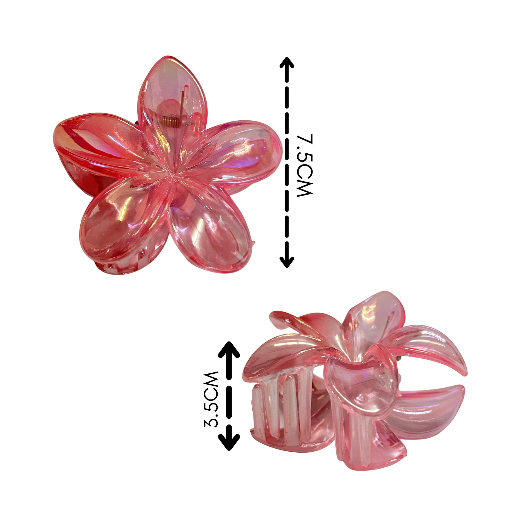 AJC-0321 HAIR CLAW FLOWER 7.5CM