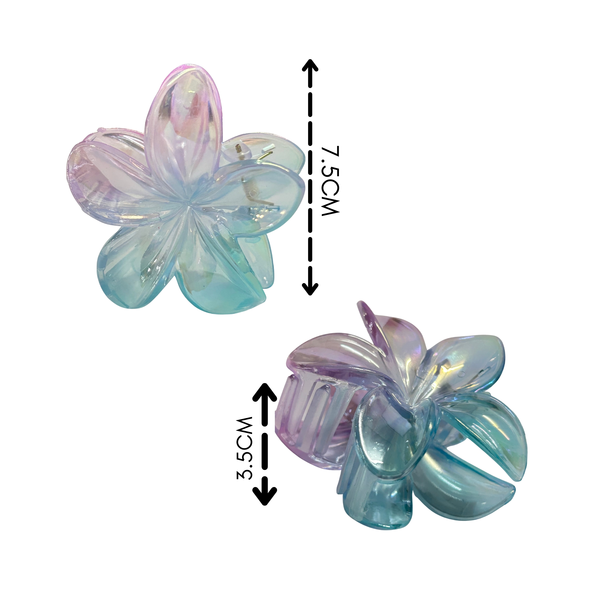 AJC-0321 HAIR CLAW FLOWER 7.5CM