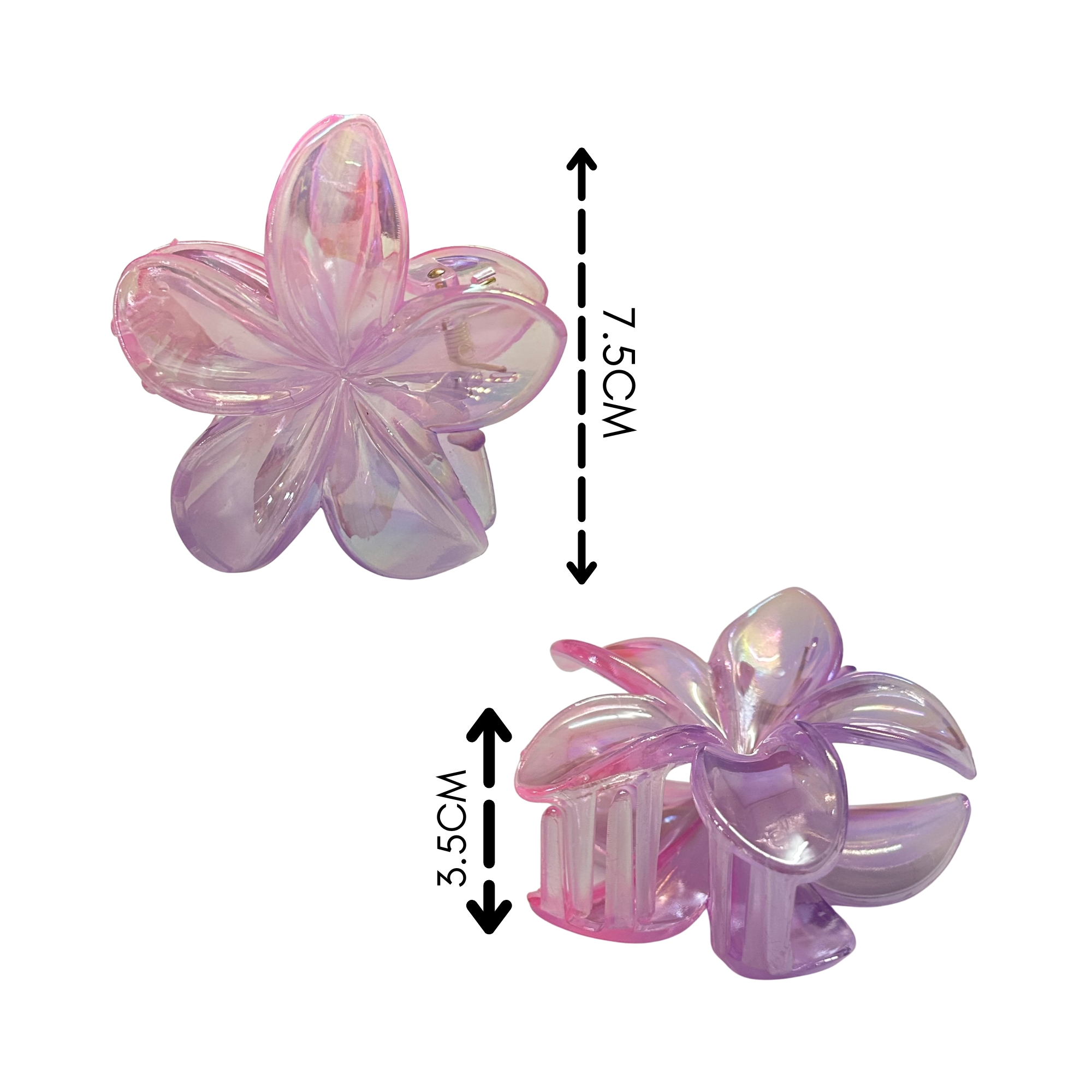 AJC-0321 HAIR CLAW FLOWER 7.5CM