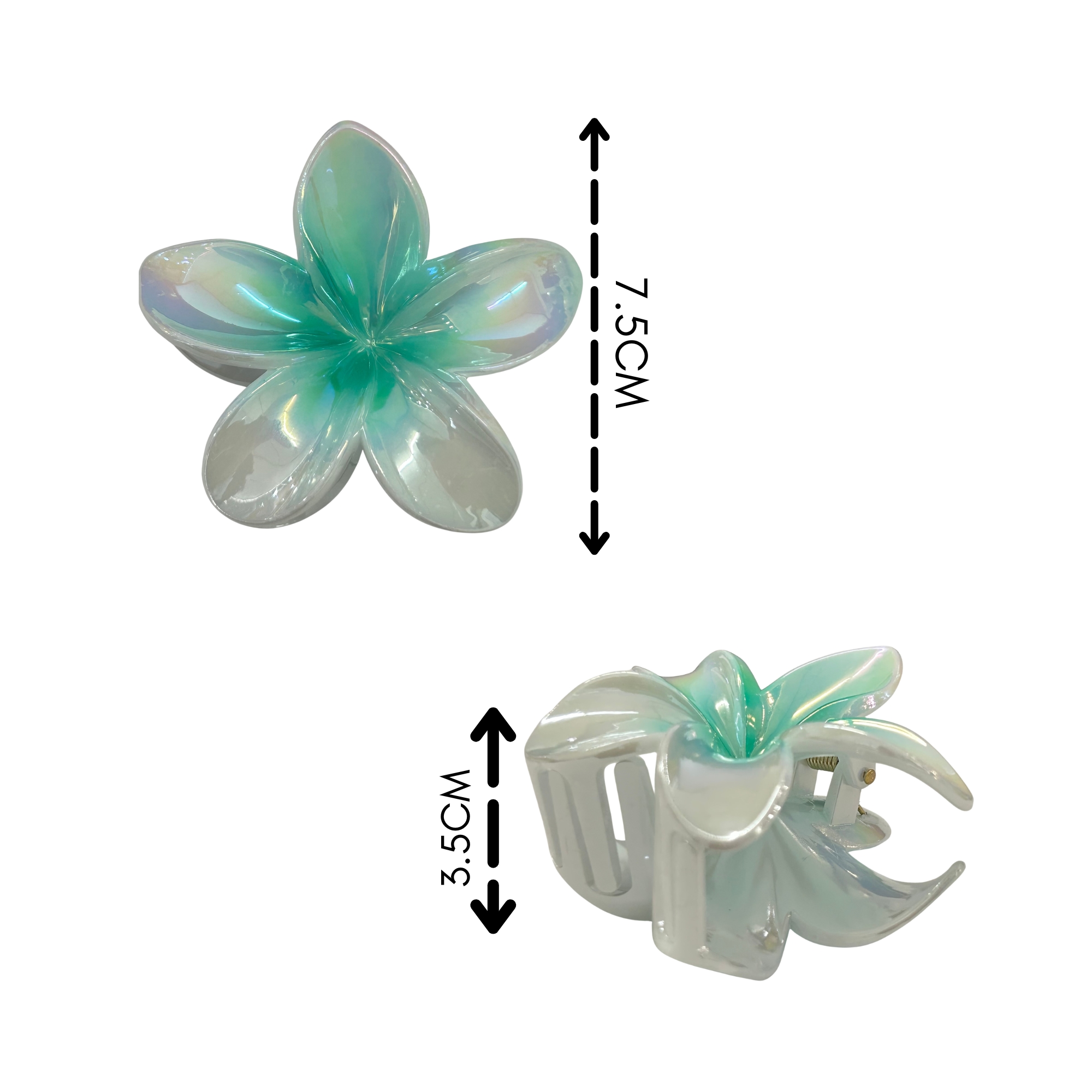 AJC-0321 POP COLOR HAIR CLAW FLOWER