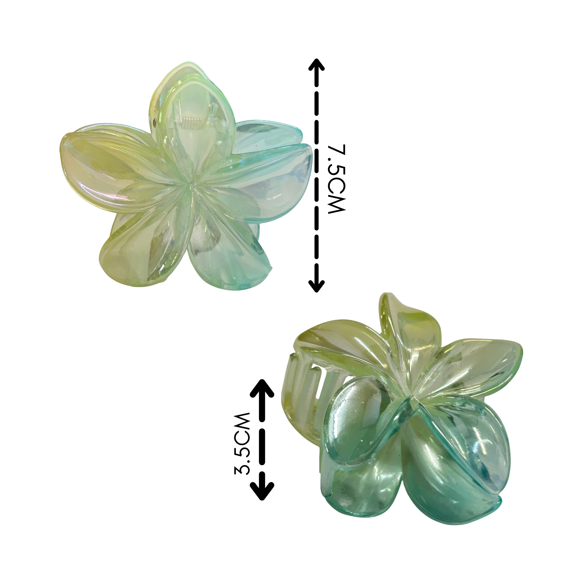 AJC-0321 HAIR CLAW FLOWER 7.5CM