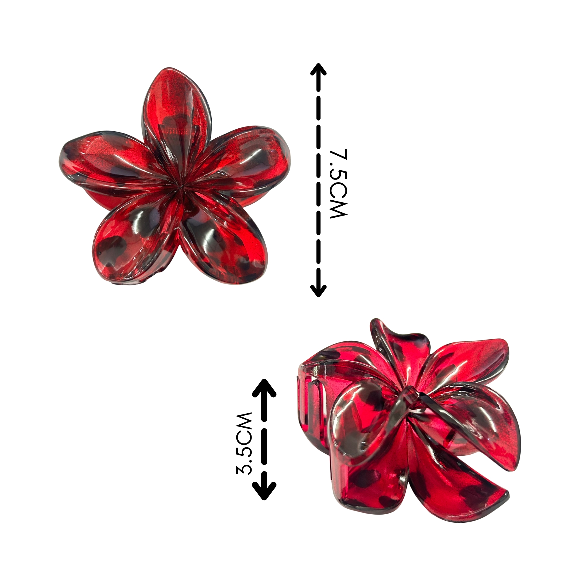 AJC-0321 BOLD LEOPARD HAIR CLAW FLOWER