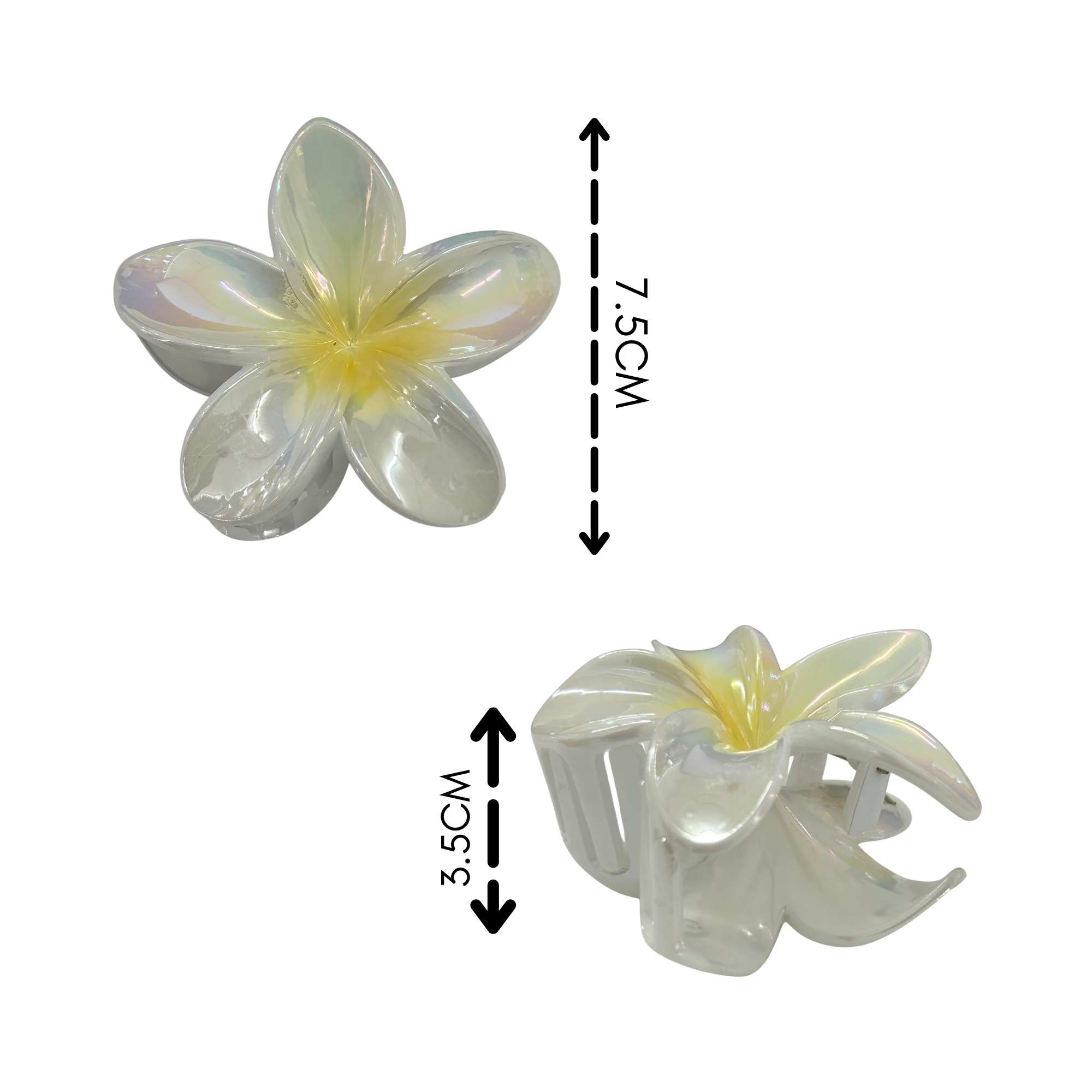 AJC-0321 POP COLOR HAIR CLAW FLOWER