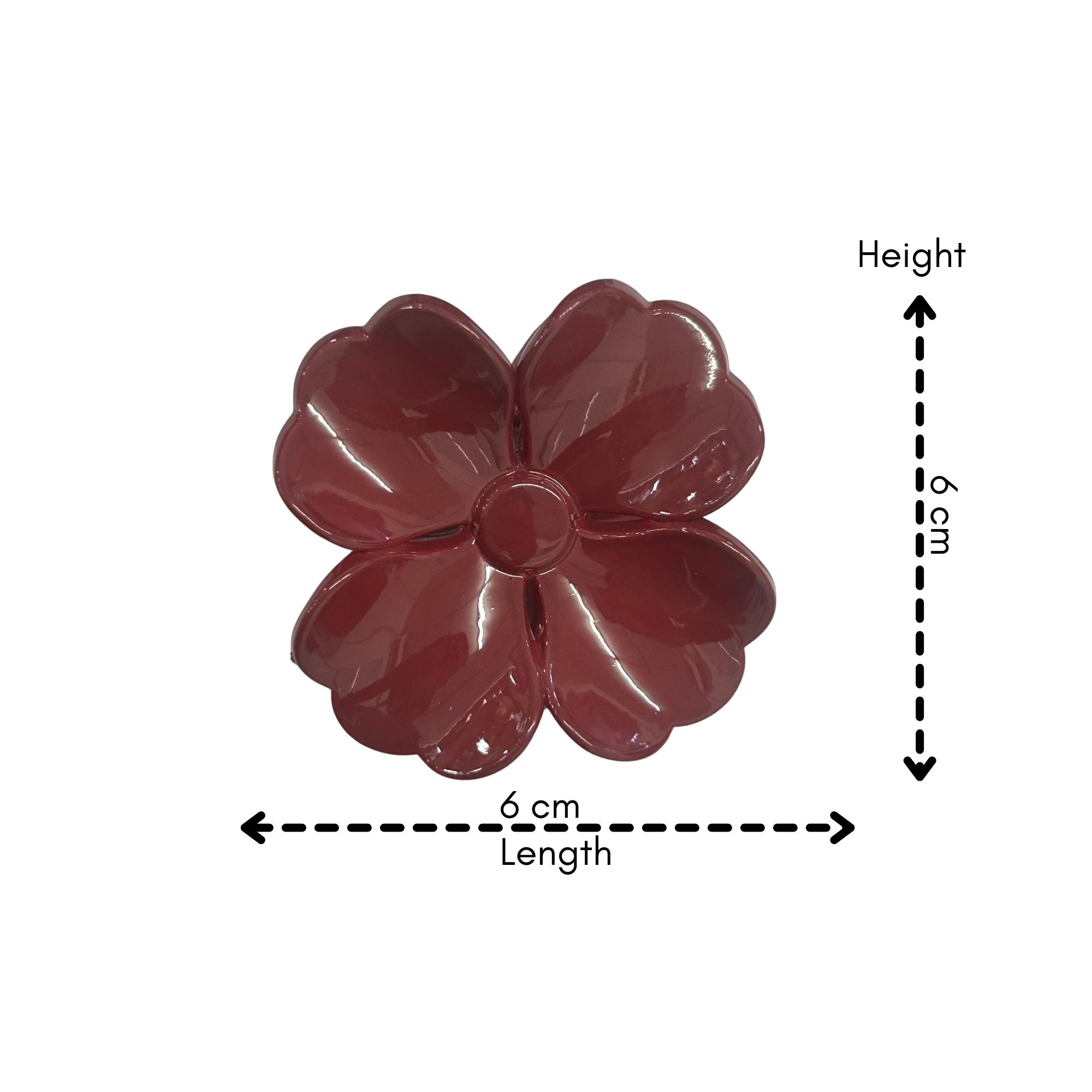 AJC-0323 CAMELLIA FLOWER HAIR CLAW 6CM image