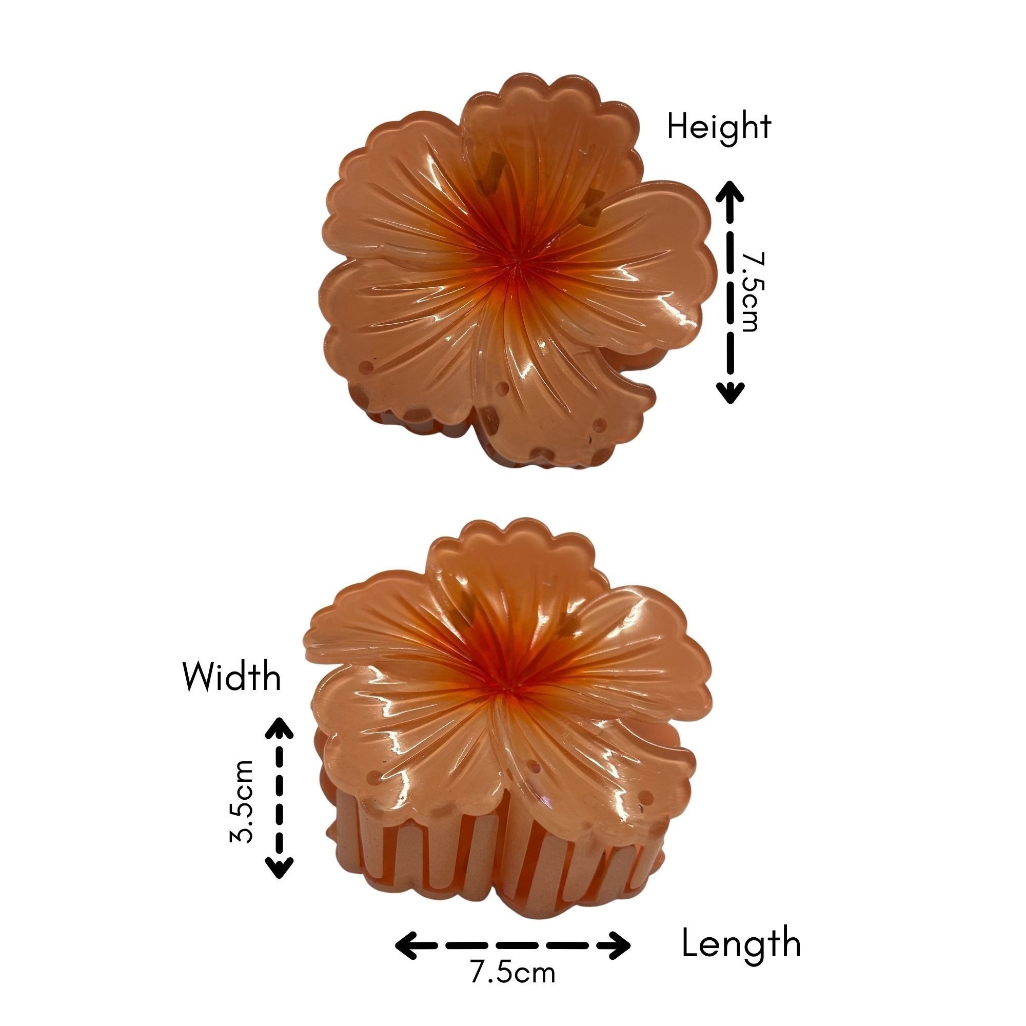 0370 TROPICAL HAIR CLAW 7.5CM