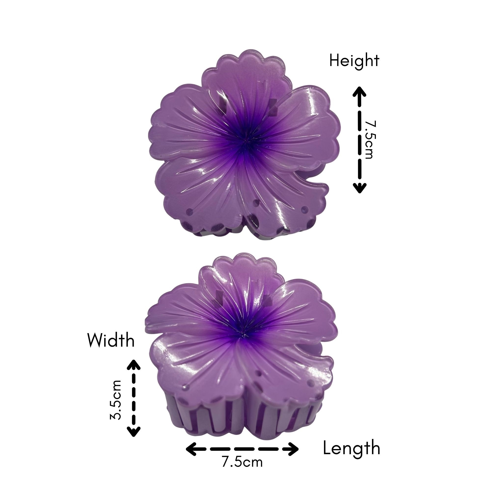 0370 TROPICAL HAIR CLAW 7.5CM