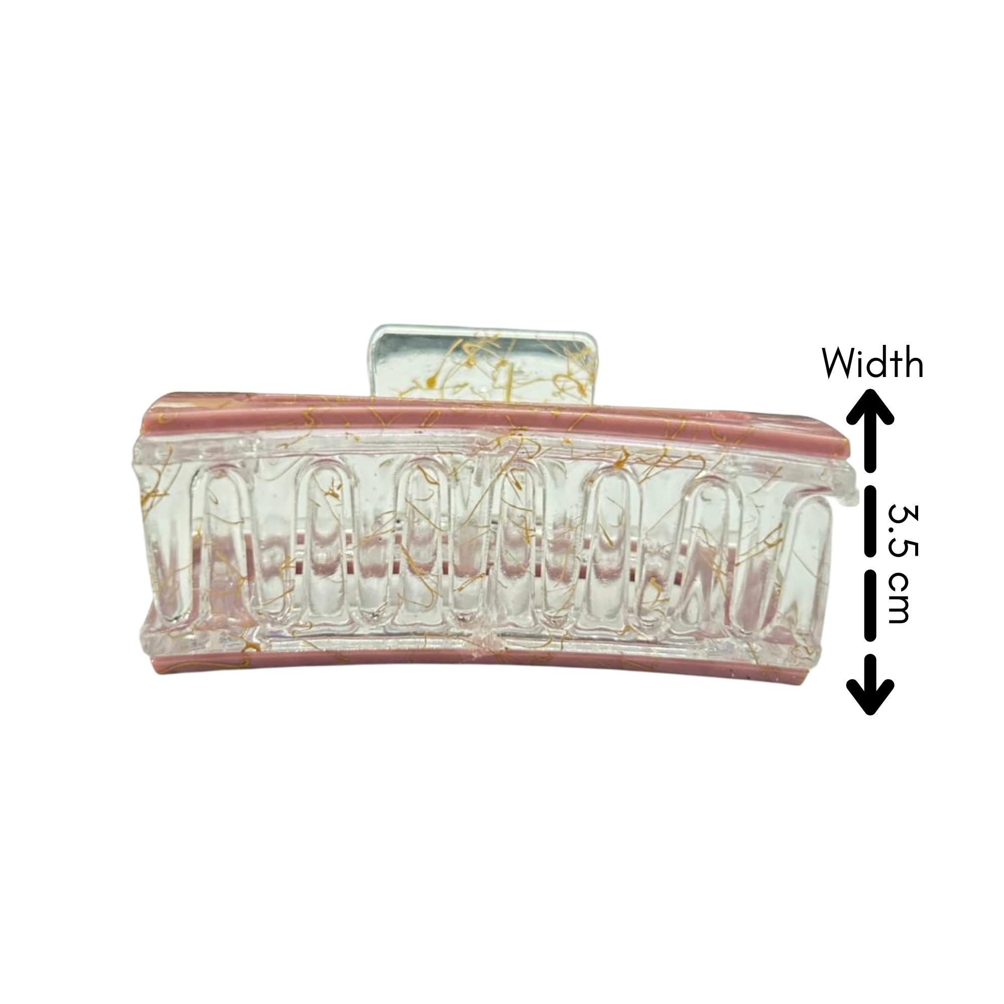 AJC-0375 JAWCLIP WITH GOLD LINE 8CM