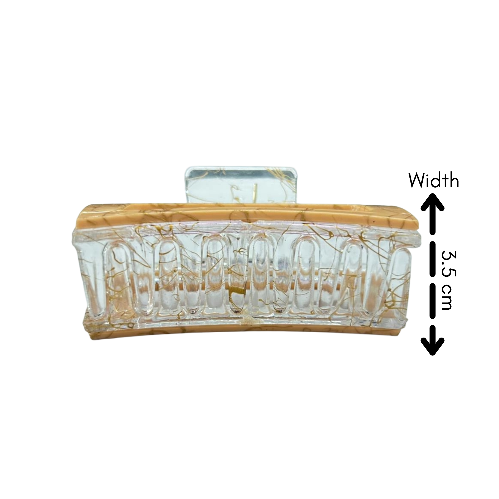 AJC-0375 JAWCLIP WITH GOLD LINE 8CM