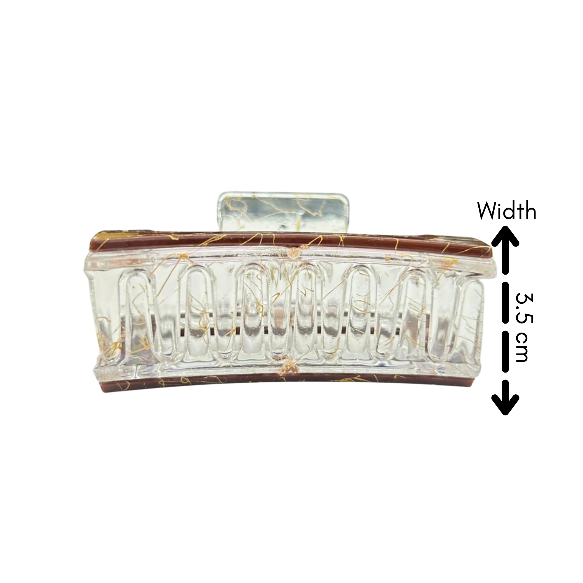 AJC-0375 JAWCLIP WITH GOLD LINE 8CM