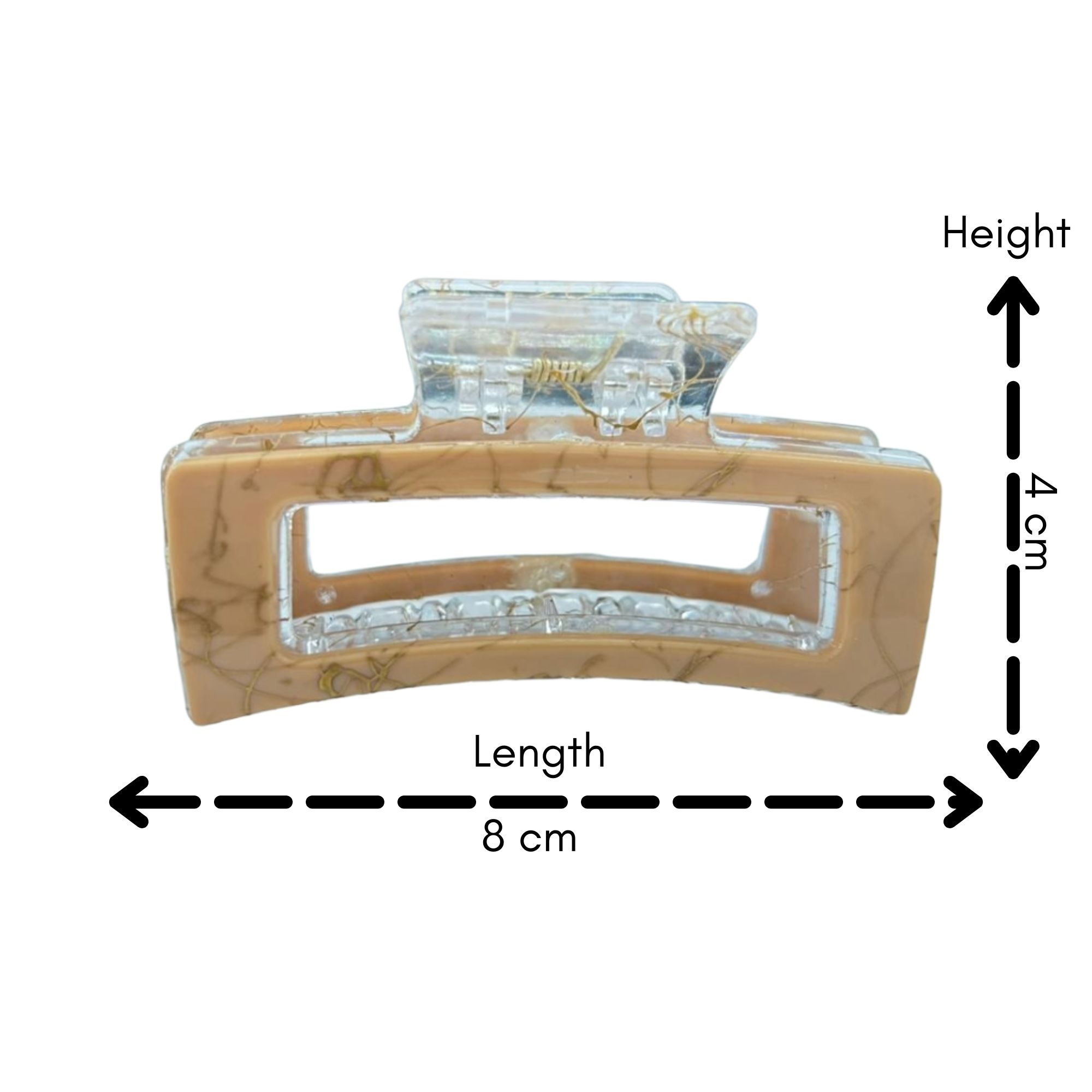 AJC-0375 JAWCLIP WITH GOLD LINE 8CM