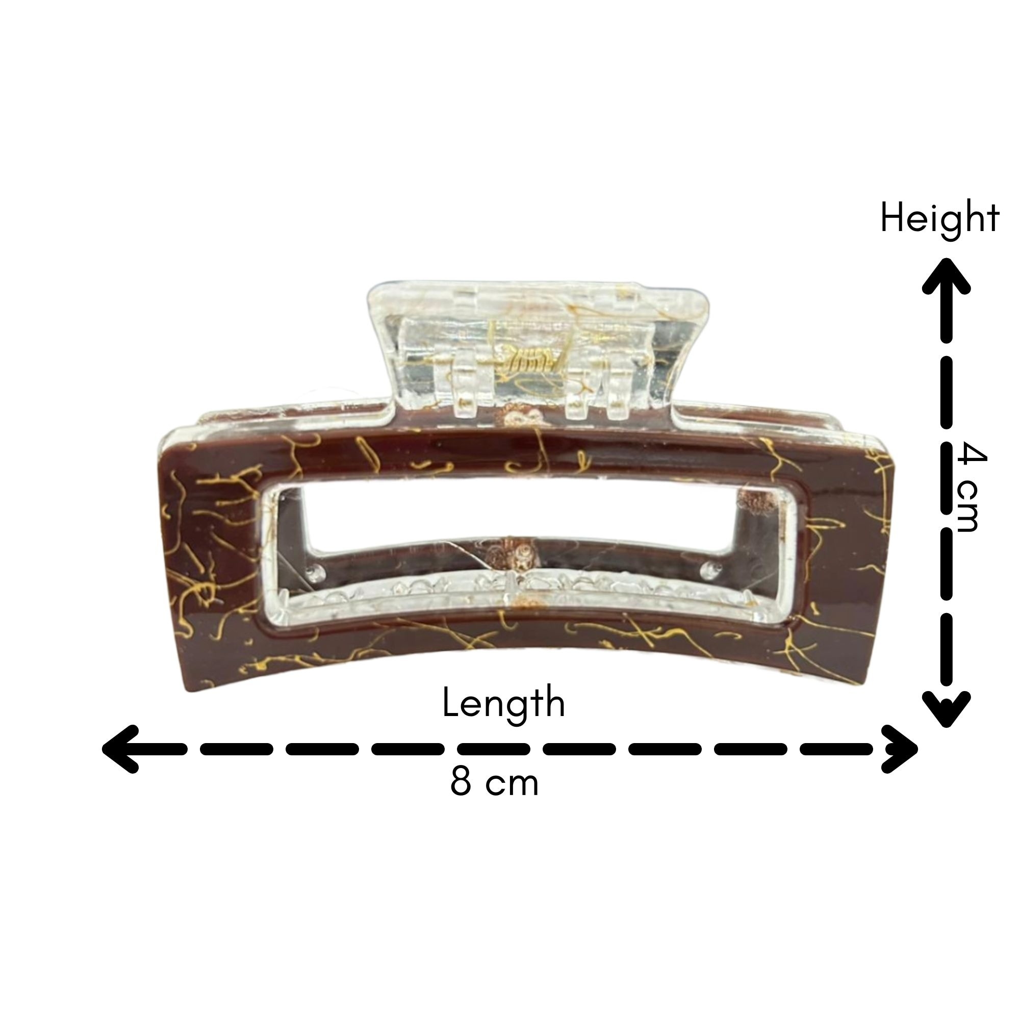AJC-0375 JAWCLIP WITH GOLD LINE 8CM