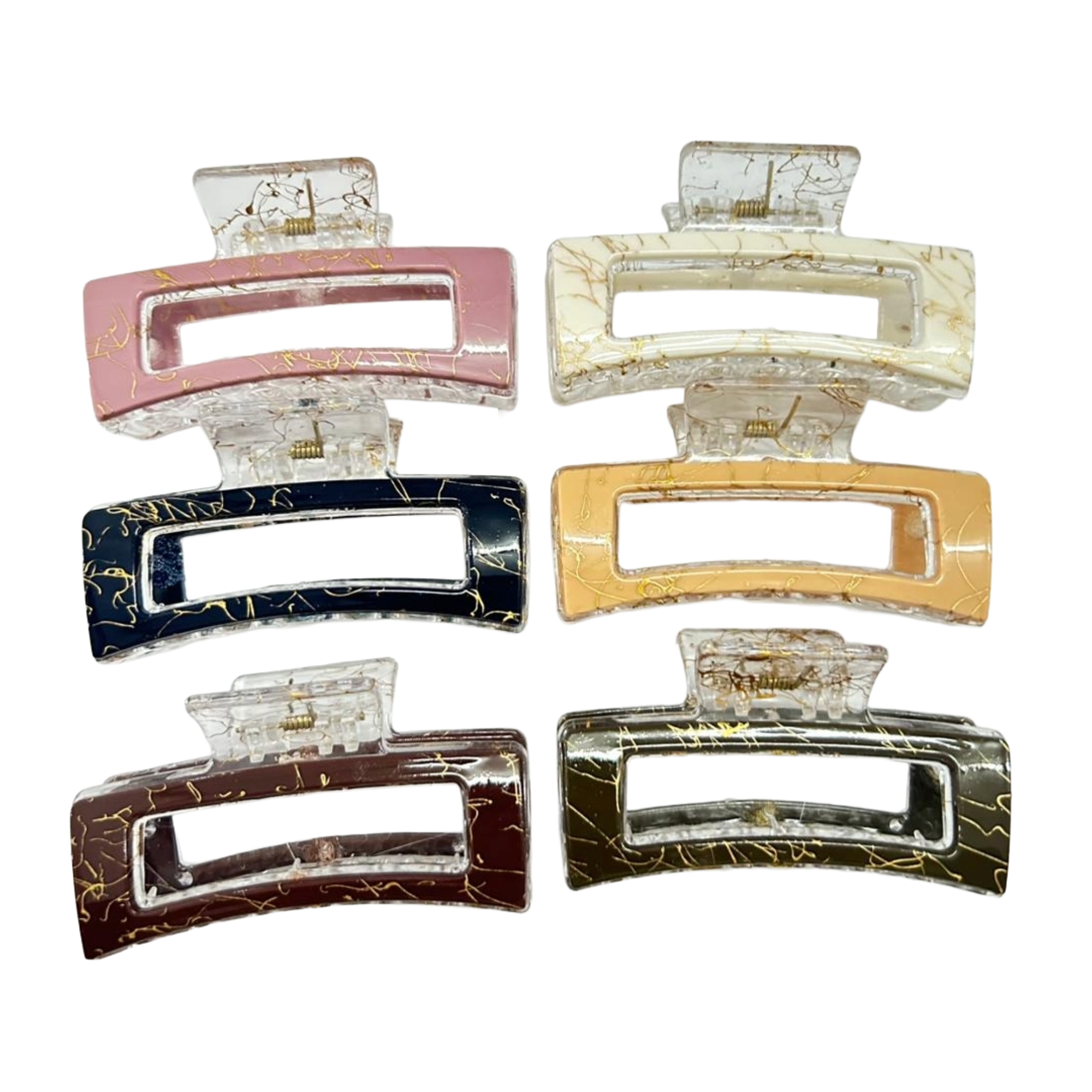 AJC-0375 JAWCLIP WITH GOLD LINE 8CM