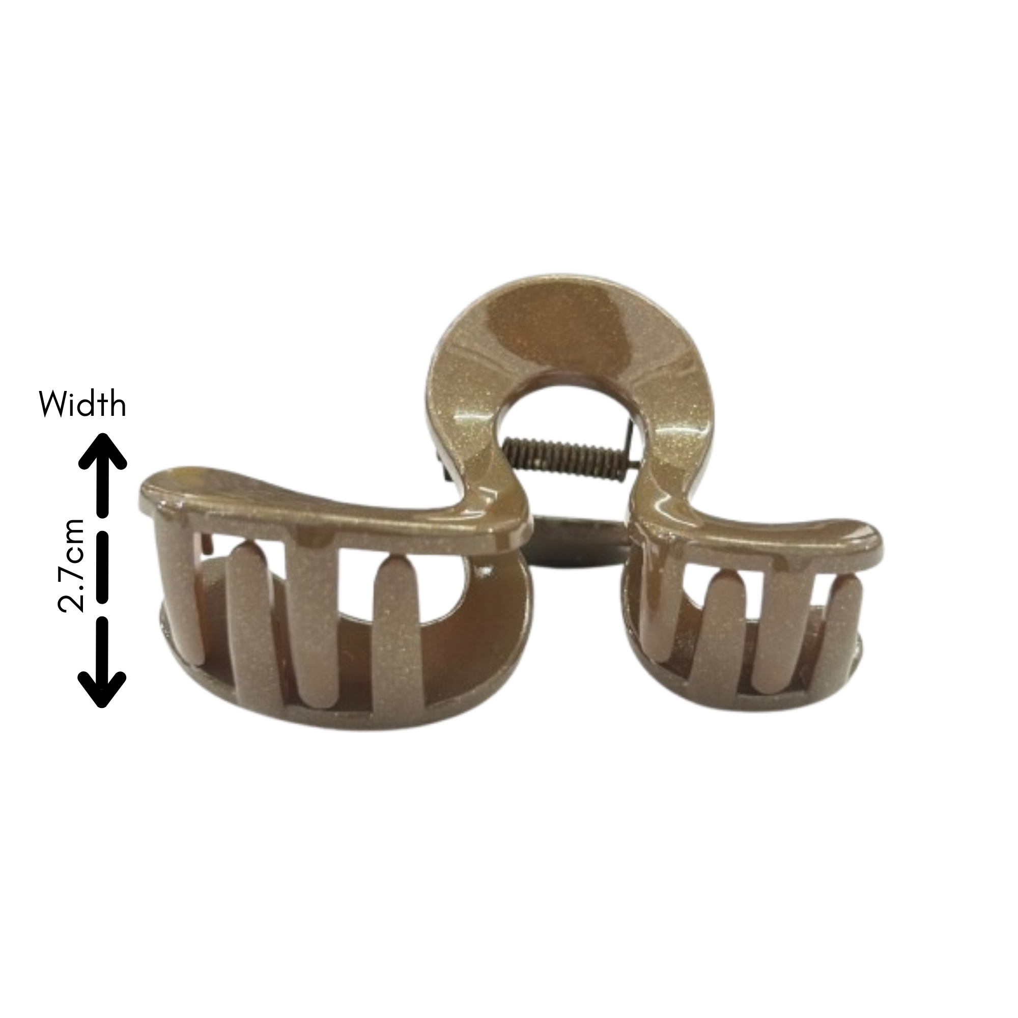 AJC-0396 HAIR CLAW DARK BLINK (n-SHAPE) 8CM