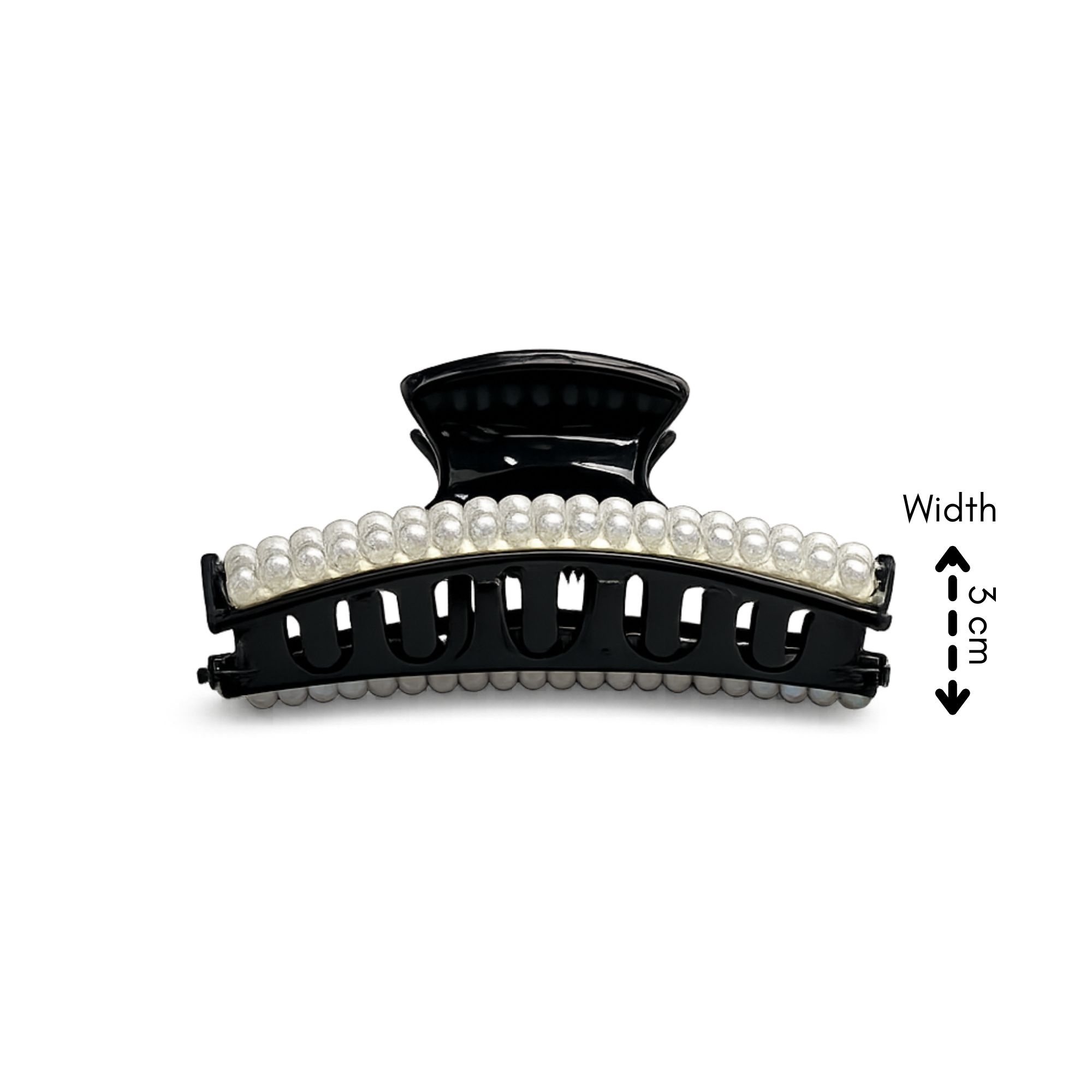 #0427 HAIR CLAW SMALL PEARL 6.5CM