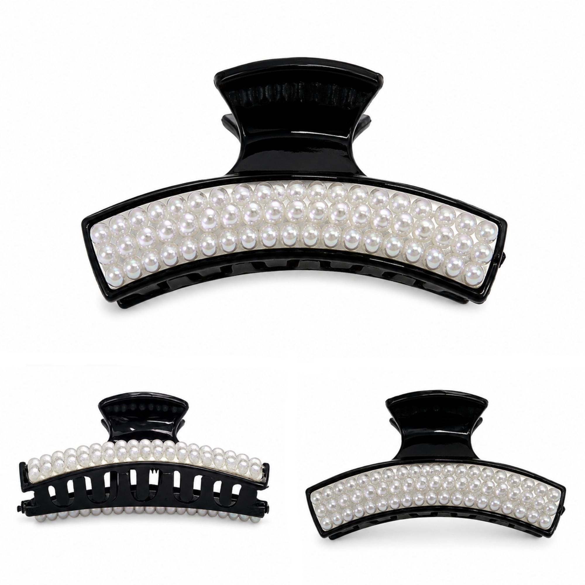 #0427 HAIR CLAW SMALL PEARL 6.5CM