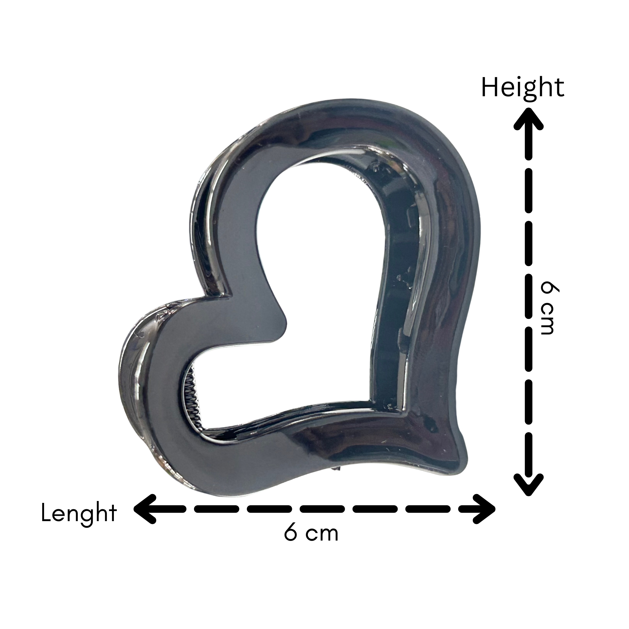 AJC-0436 LOVE HAIR CLAW 6CM