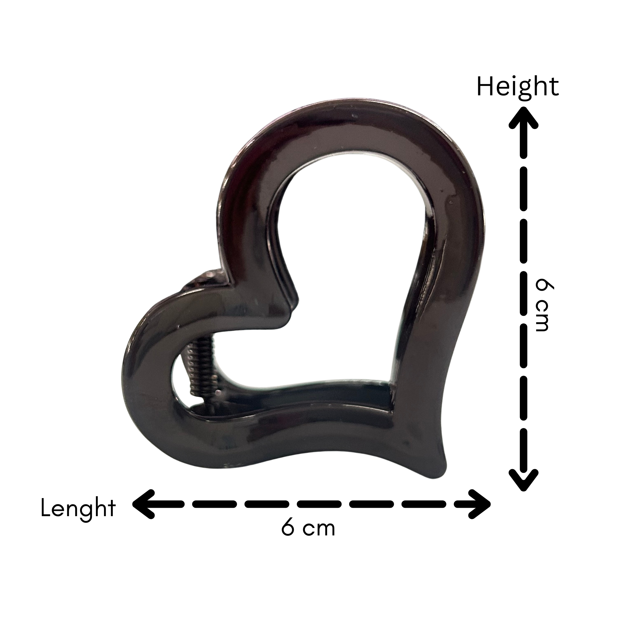 AJC-0436 LOVE HAIR CLAW 6CM