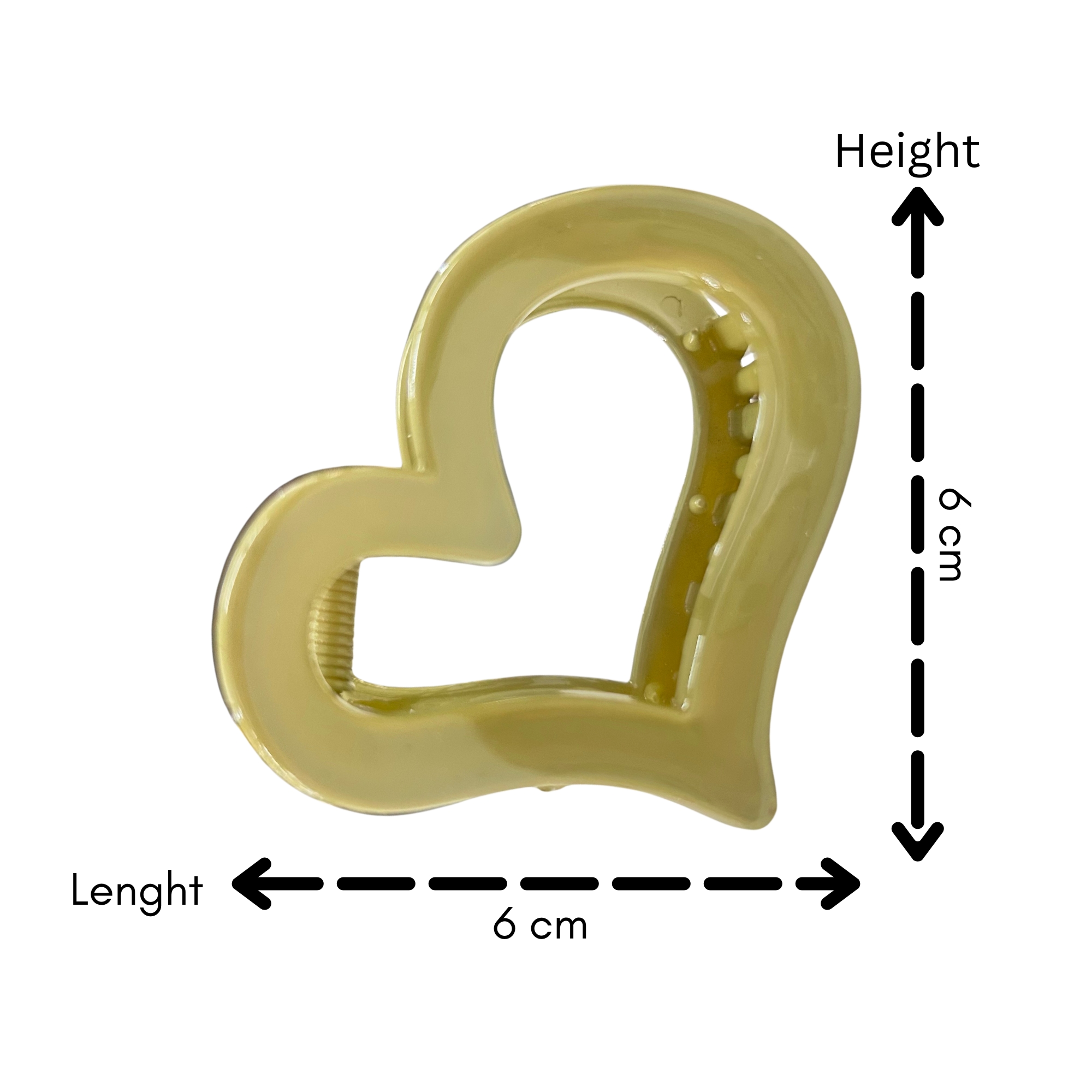 AJC-0436 LOVE HAIR CLAW 6CM