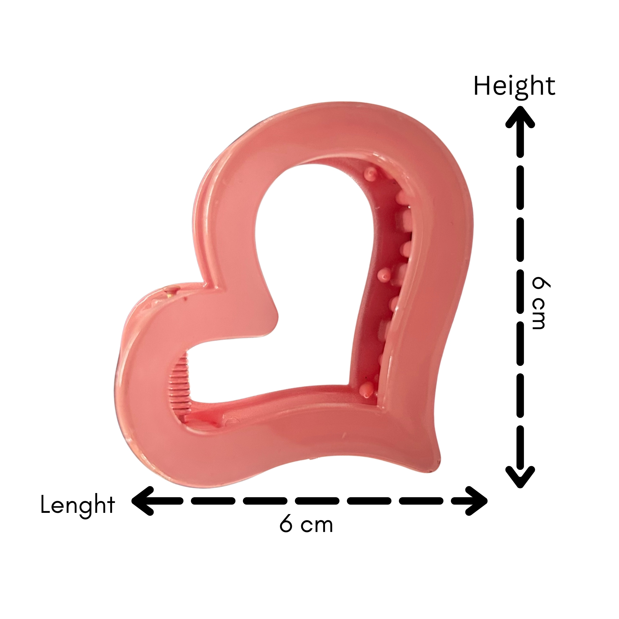 AJC-0436 LOVE HAIR CLAW 6CM