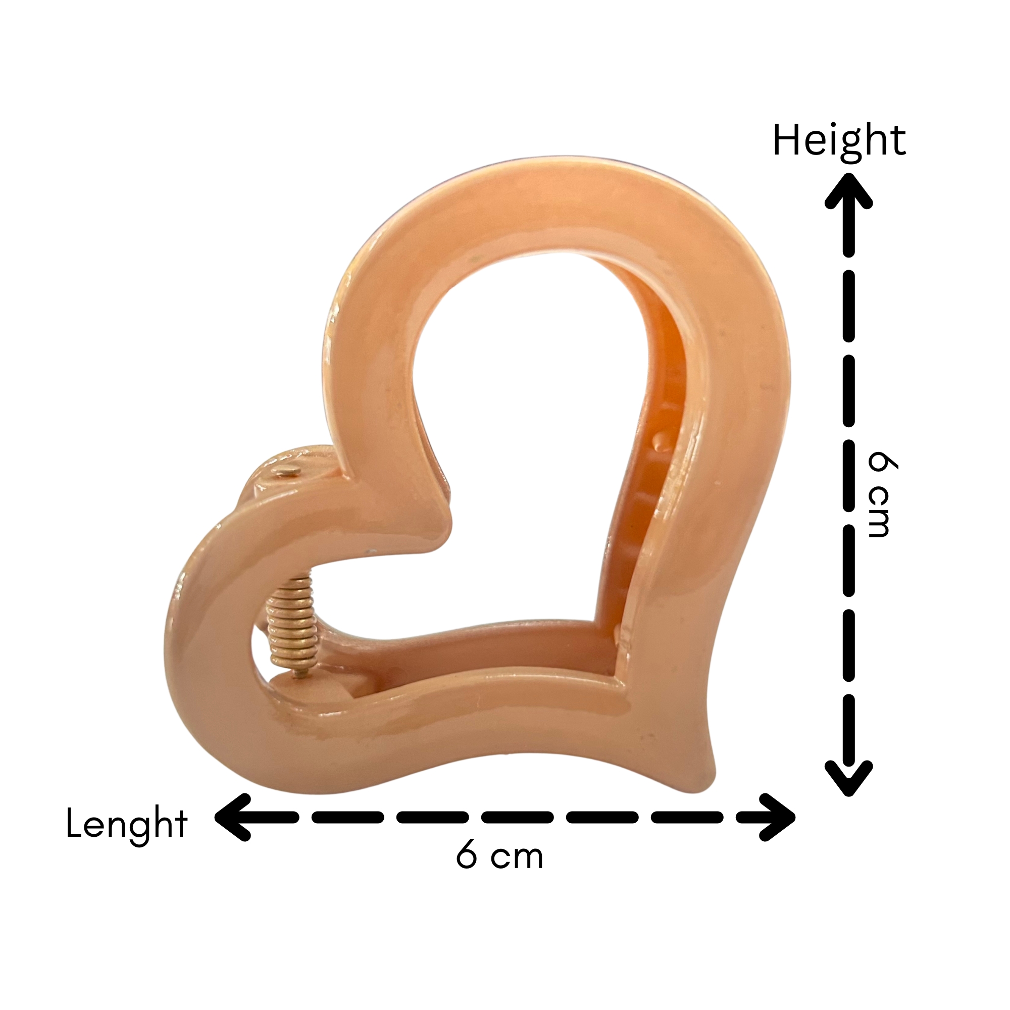 AJC-0436 LOVE HAIR CLAW 6CM
