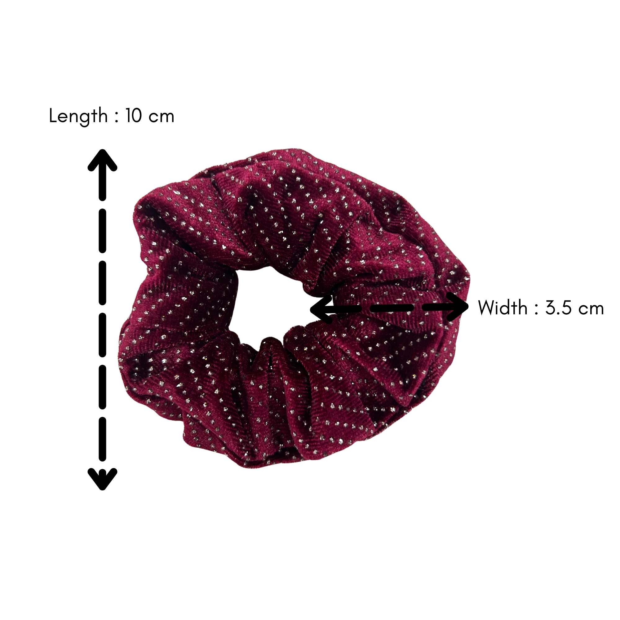 APN-0106 PONYTAIL BLINK VELVET 10CM