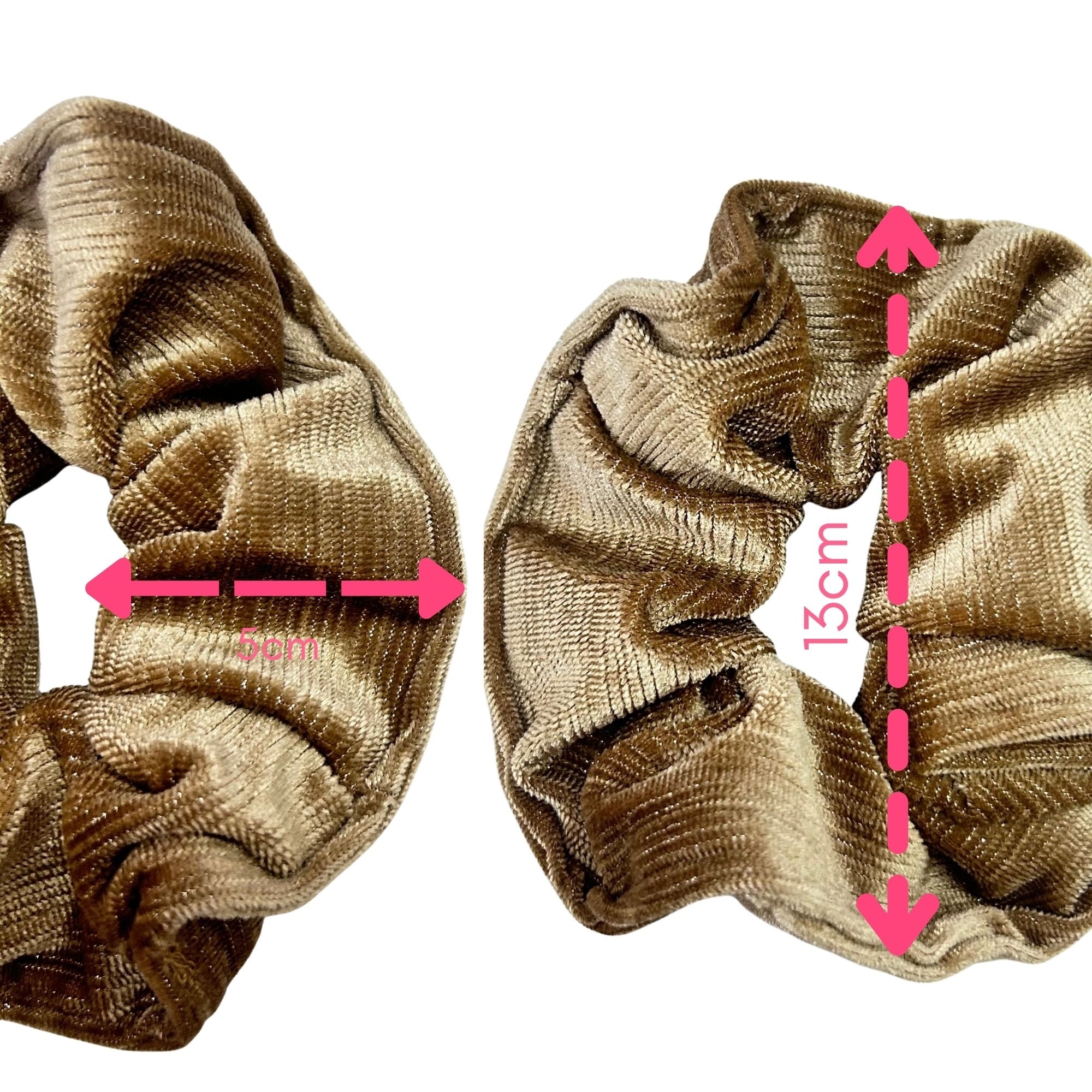 APN-0149 PONYTAIL VELVET SILVER LINING 13cm