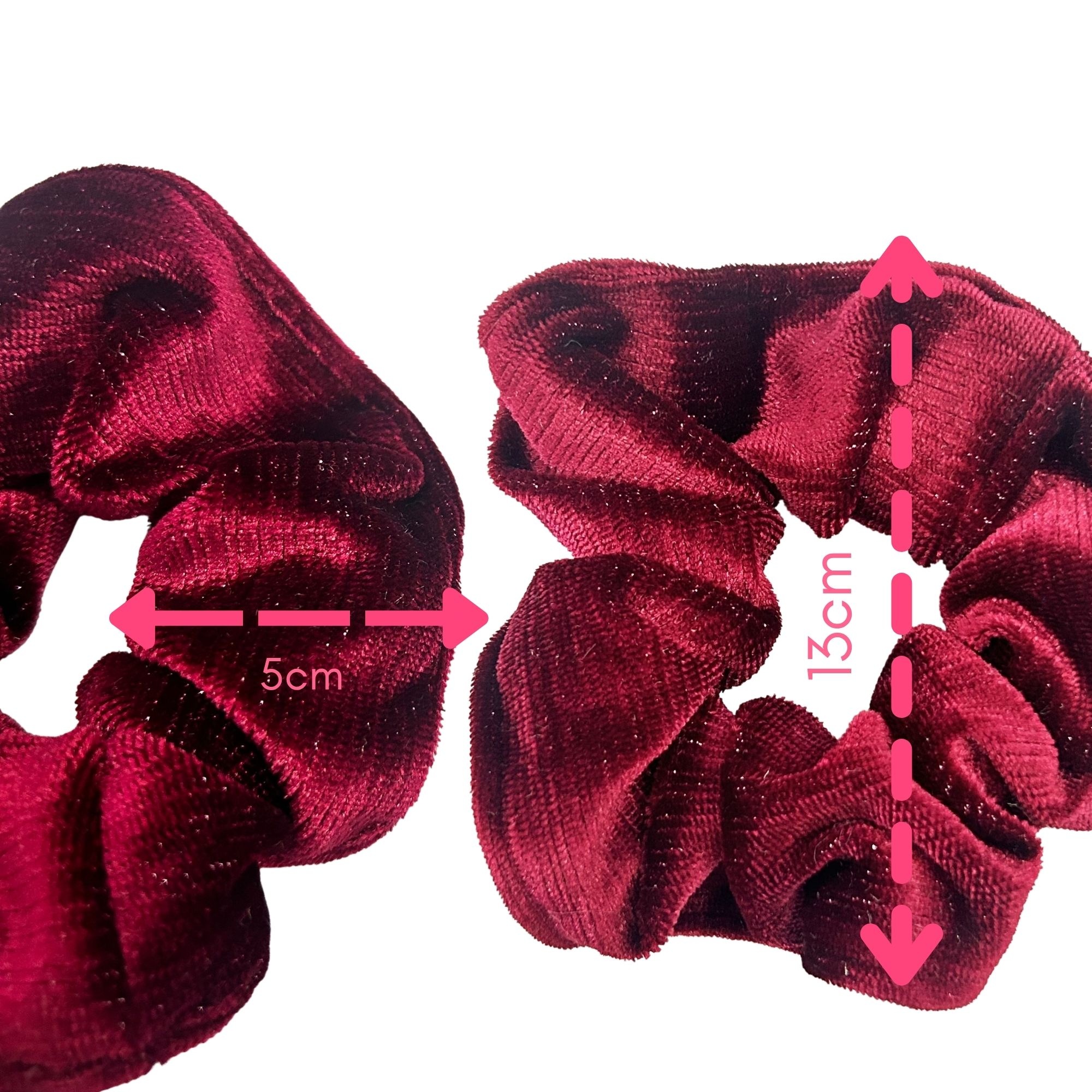 APN-0149 PONYTAIL VELVET SILVER LINING 13cm