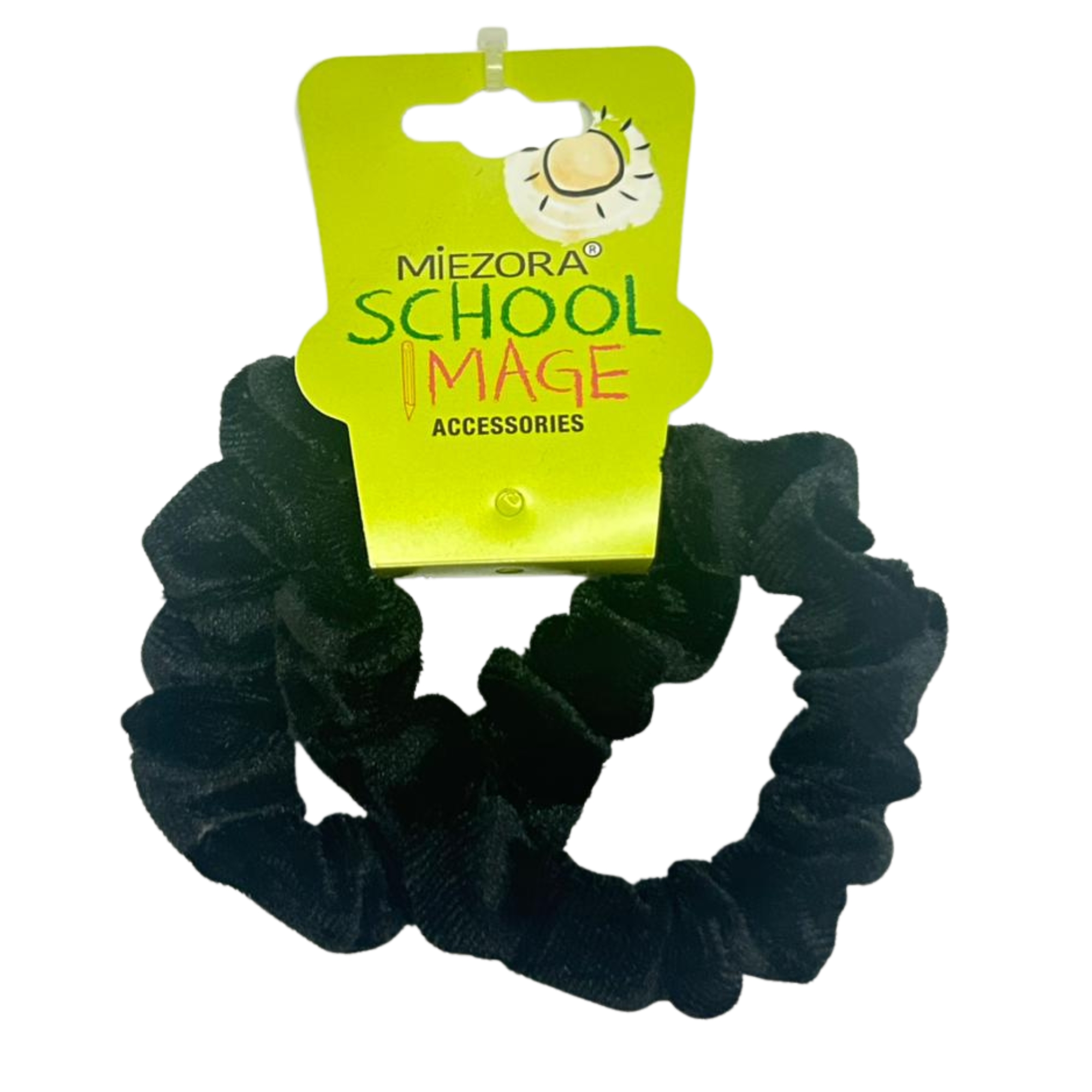 #0216 PONYTAIL BLACK 7CM 2PCS