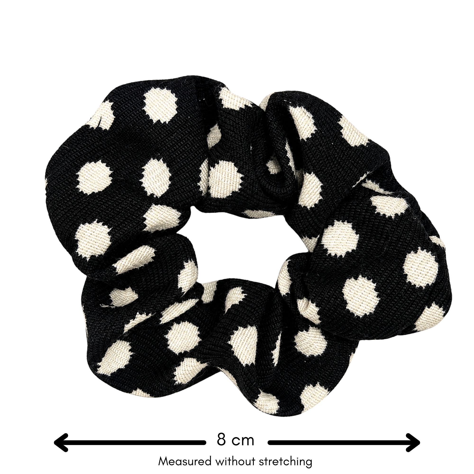 APN-0218 SCRUNCHIE POLKADOT PRINT 8CM