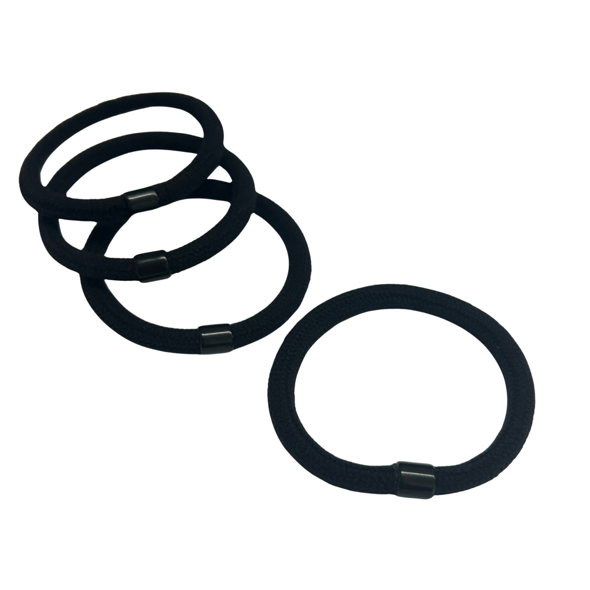 #0025 ELASTIC HAIR TIES 4PCS