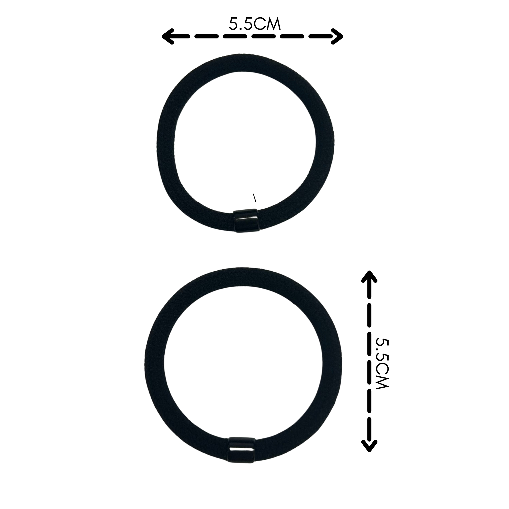 #0025 ELASTIC HAIR TIES 4PCS