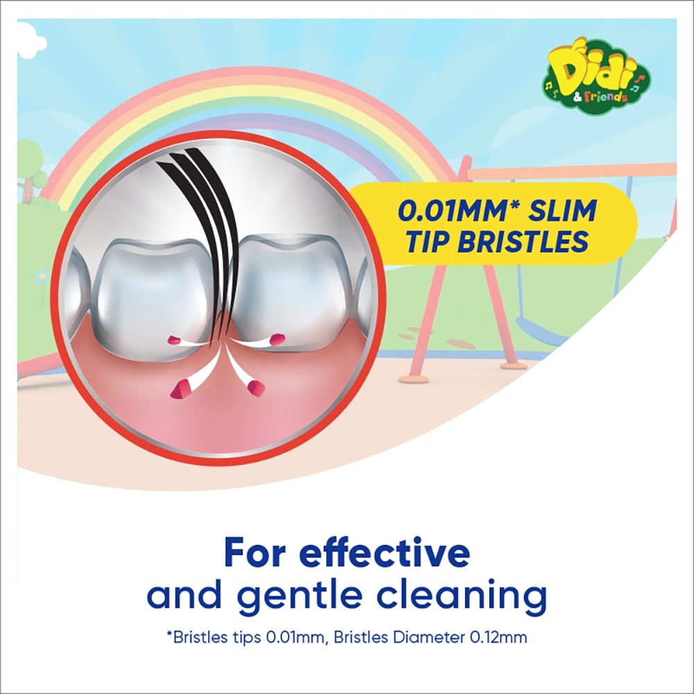 Abang Adik Didi & Friends Shrink Sleeve Kids Toothbrush 3 - 8 Years (1pc)