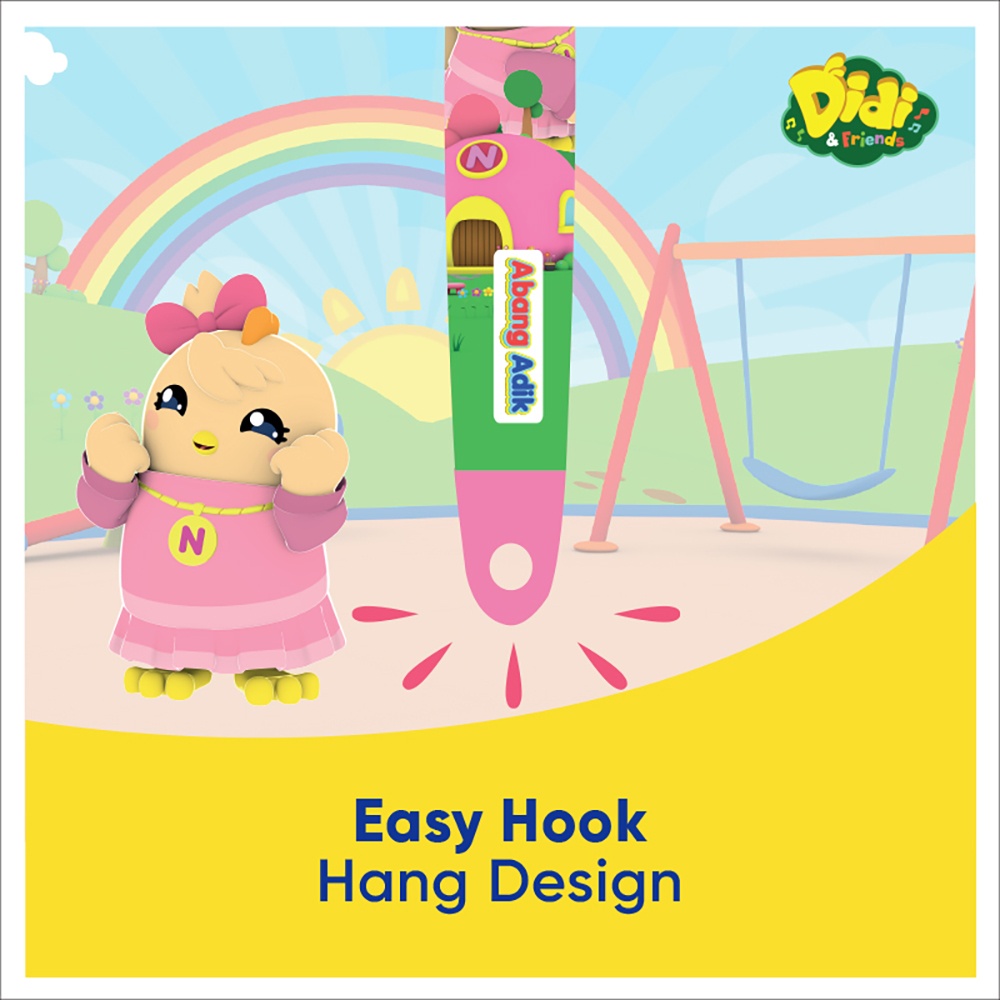 Abang Adik Didi & Friends Shrink Sleeve Kids Toothbrush 3 - 8 Years (1pc)