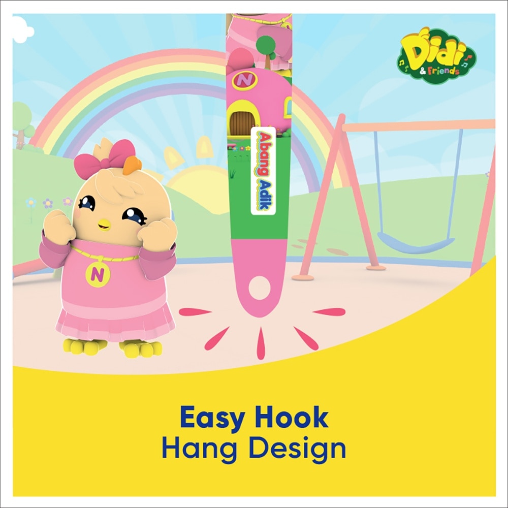 Abang Adik Didi & Friends Shrink Sleeve Kids Toothbrush 3 - 8 Years (1pc)