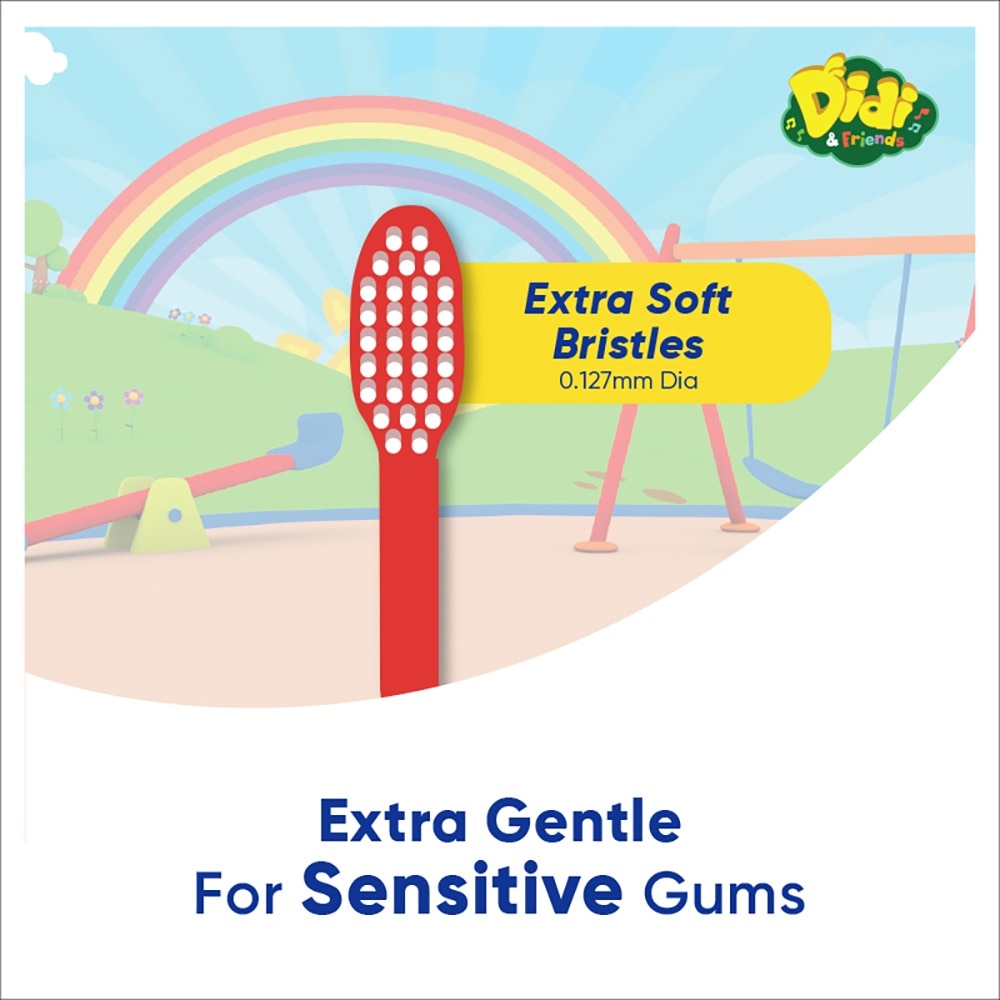 Abang Adik Didi & Friends Shrink Sleeve Kids Toothbrush 3 - 8 Years (1pc)